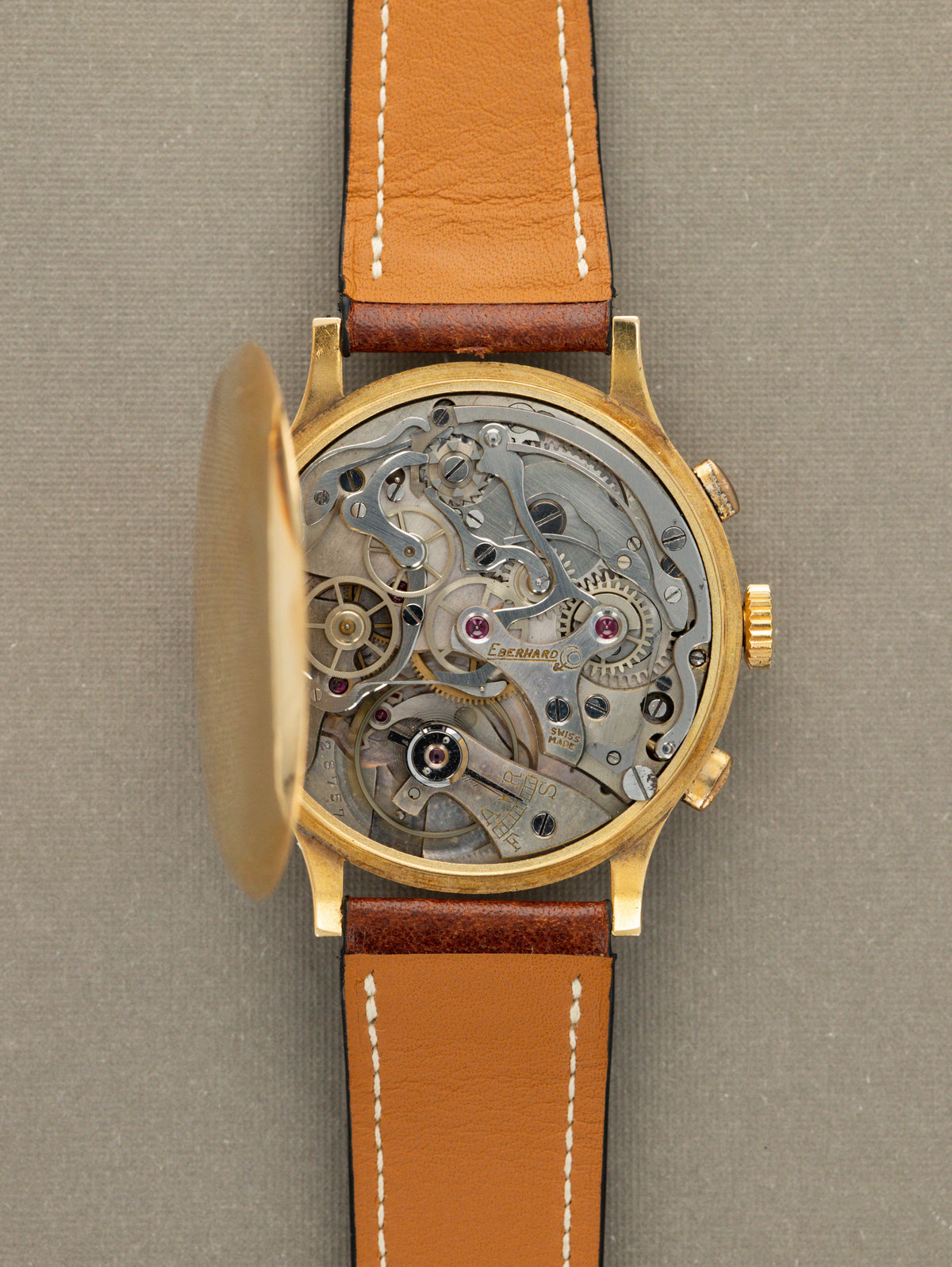 Eberhard and Co. Pre Extra-Fort - Satin Silver 'Snail' Dial c. 1940