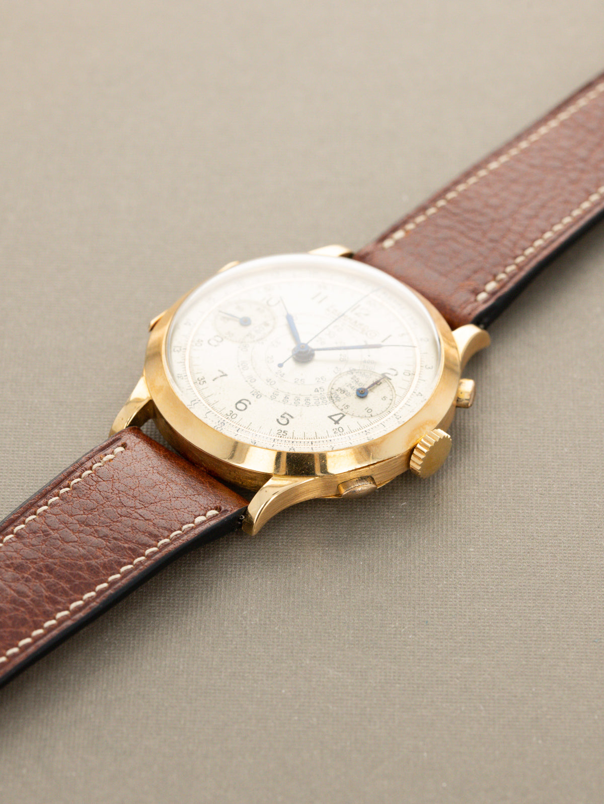 Eberhard and Co. Pre Extra-Fort - Satin Silver 'Snail' Dial c. 1940