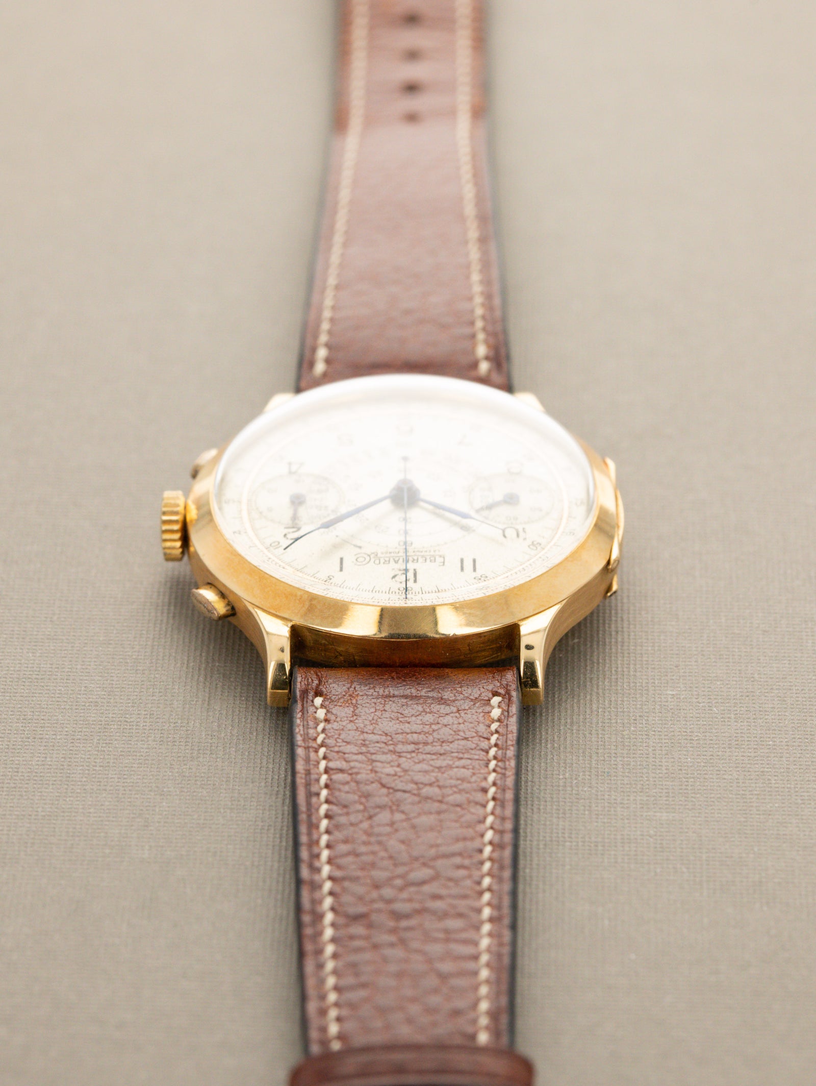 Eberhard and Co. Pre Extra-Fort - Satin Silver 'Snail' Dial c. 1940
