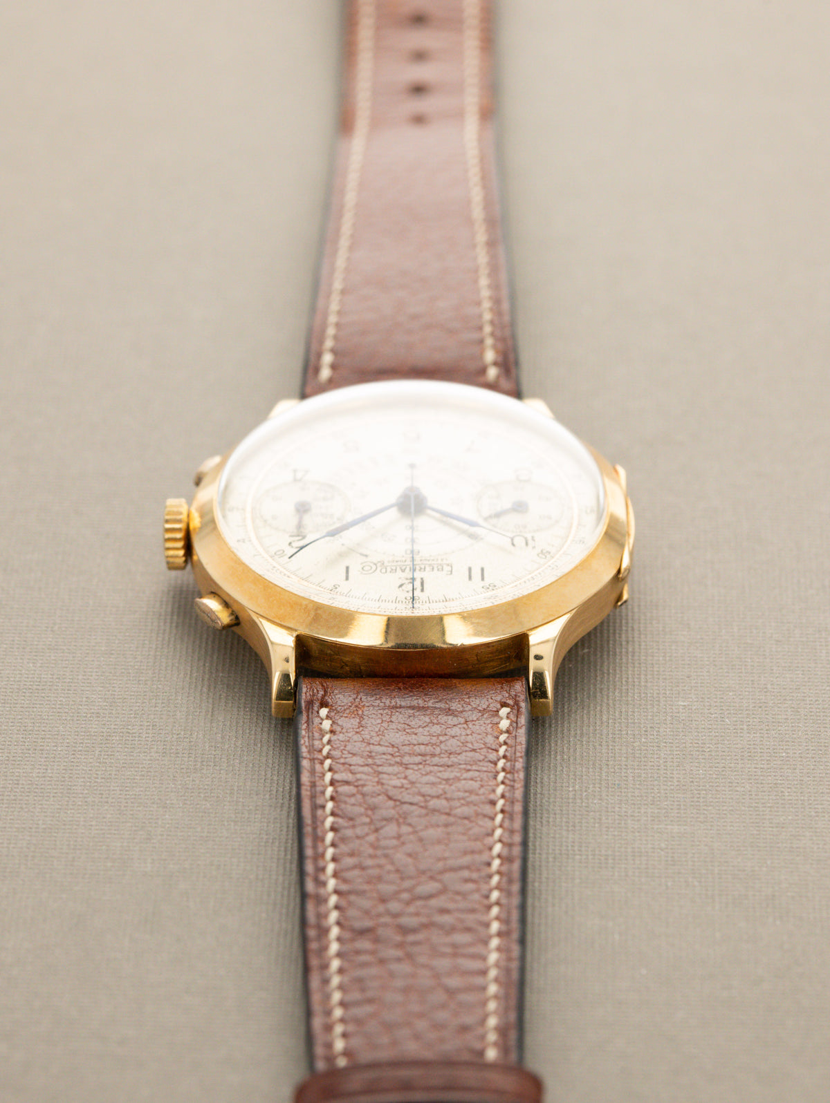 Eberhard and Co. Pre Extra-Fort - Satin Silver 'Snail' Dial c. 1940