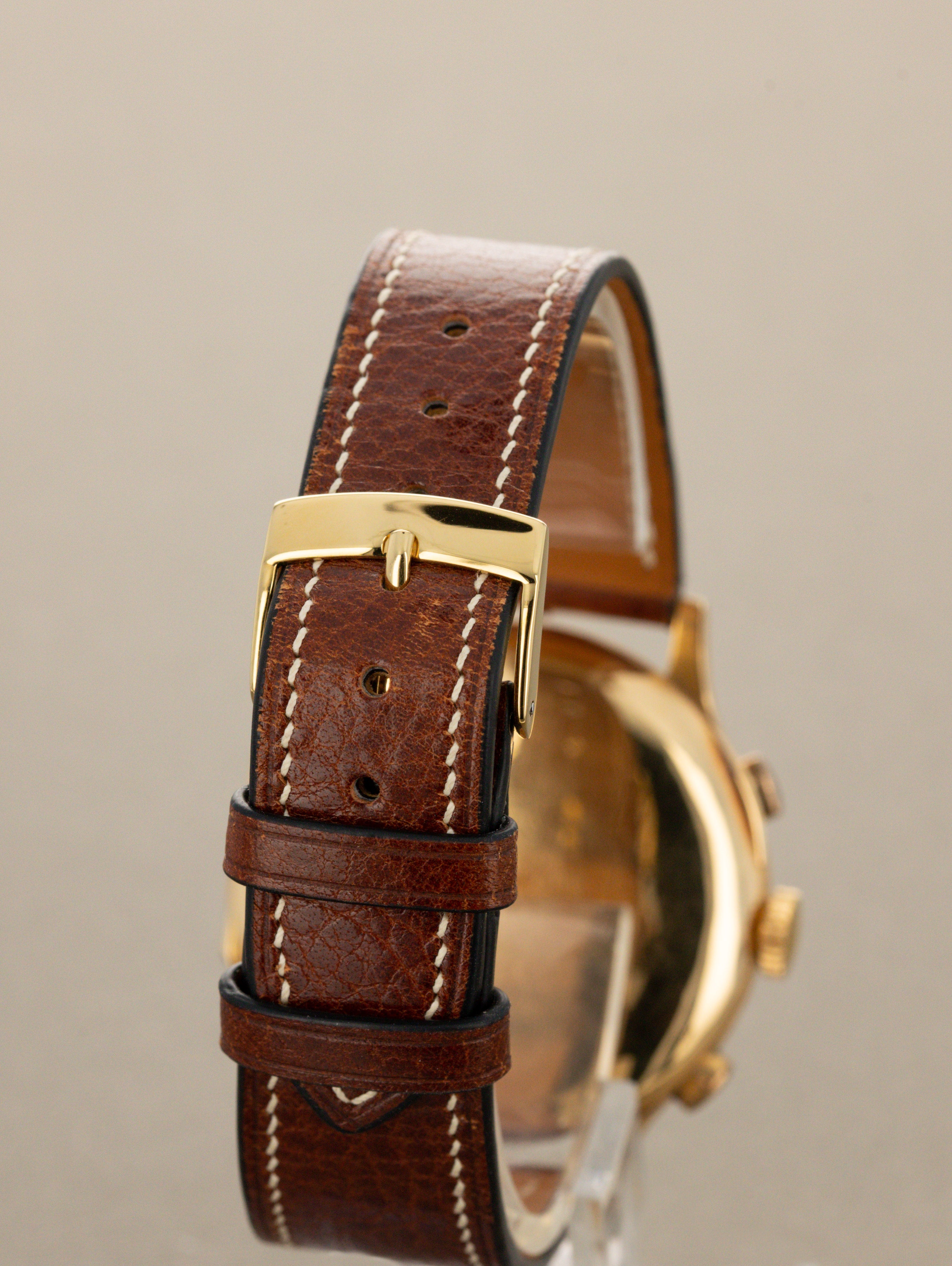 Eberhard and Co. Pre Extra-Fort - Satin Silver 'Snail' Dial c. 1940