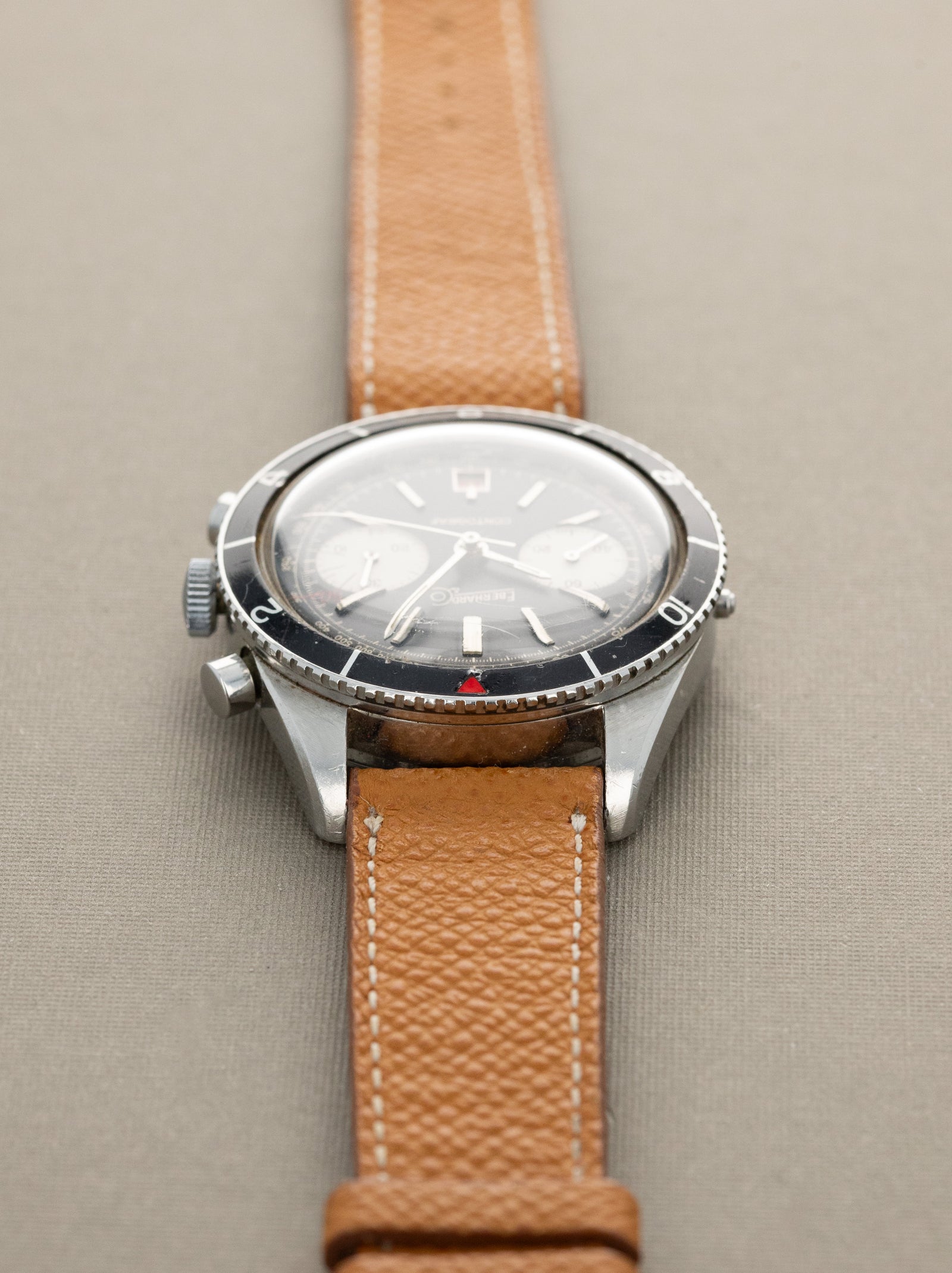 Eberhard and Co. Contograf Ref. 131501 - Satin Black Dial Unpolished