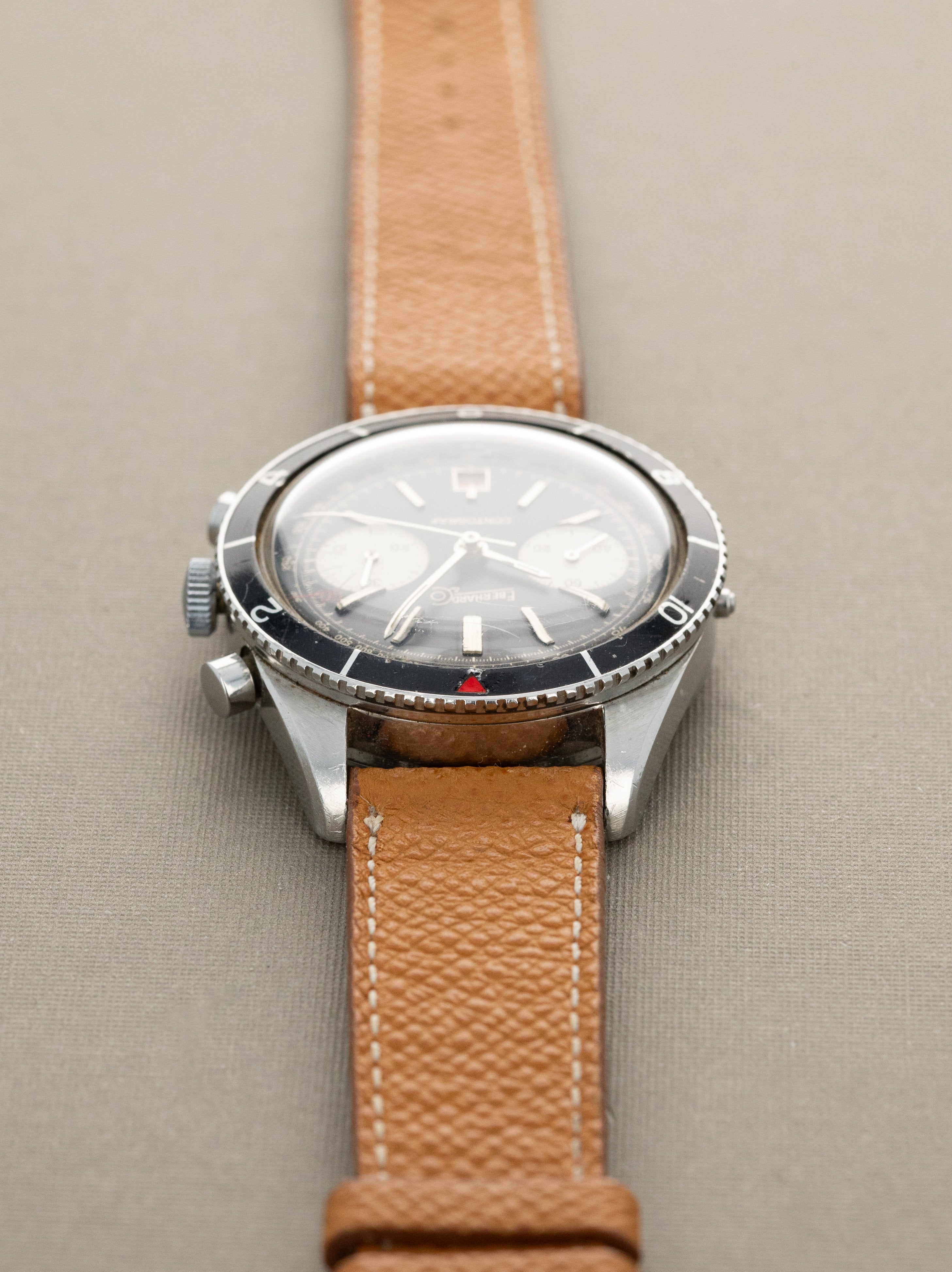 Eberhard and Co. Contograf Ref. 131501 - Satin Black Dial Unpolished