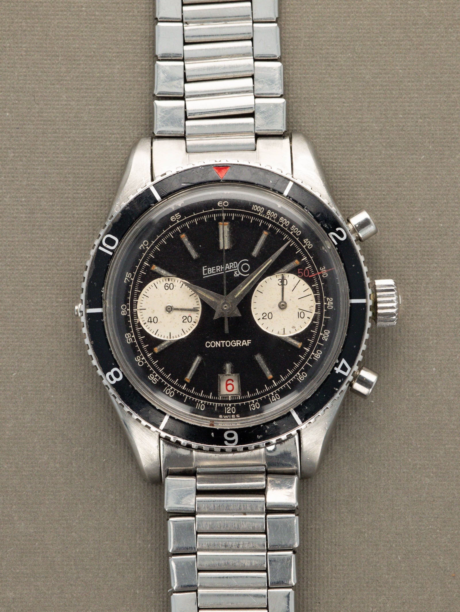 Eberhard and Co. Contograf Ref. 14901 - Black Tritium Dial W/ Papers