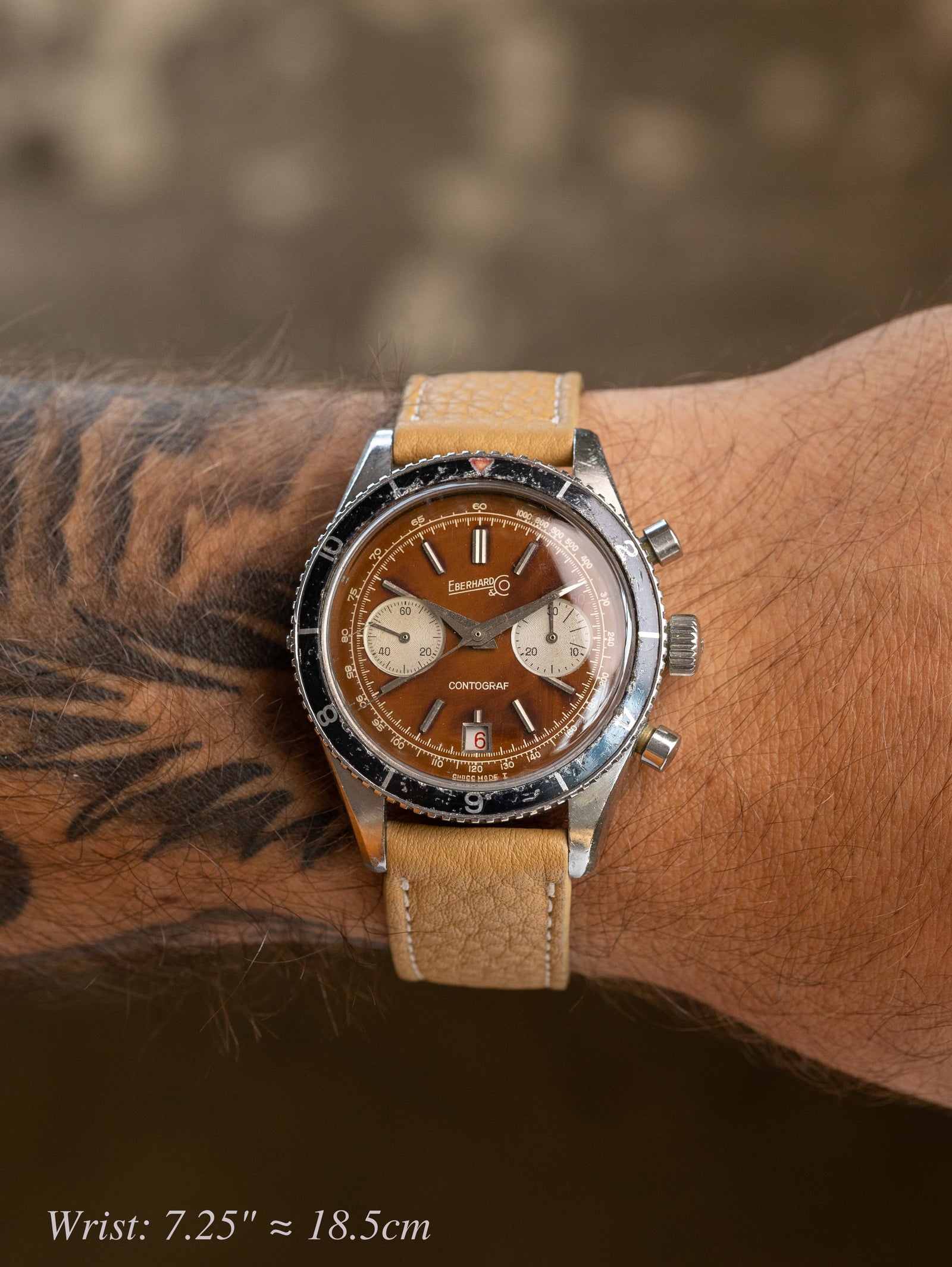 Eberhard and Co. Contograf Chronograph Ref. 14901 - 'Caramel' Tropical Dial