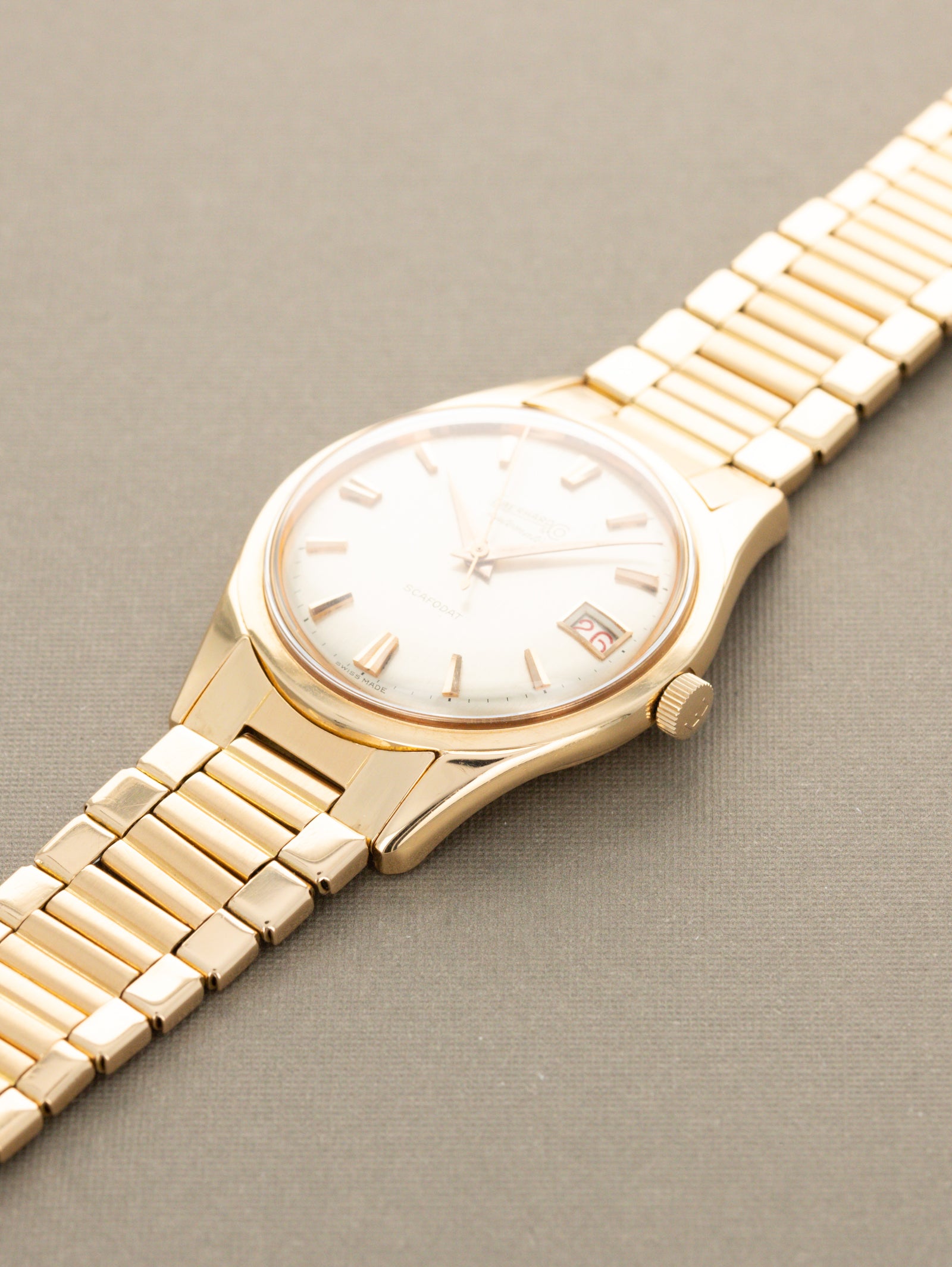 Eberhard and Co. Scafodat Ref. 11532-1 - 'Brushed' Silver Non-Luminous Dial W/ Box