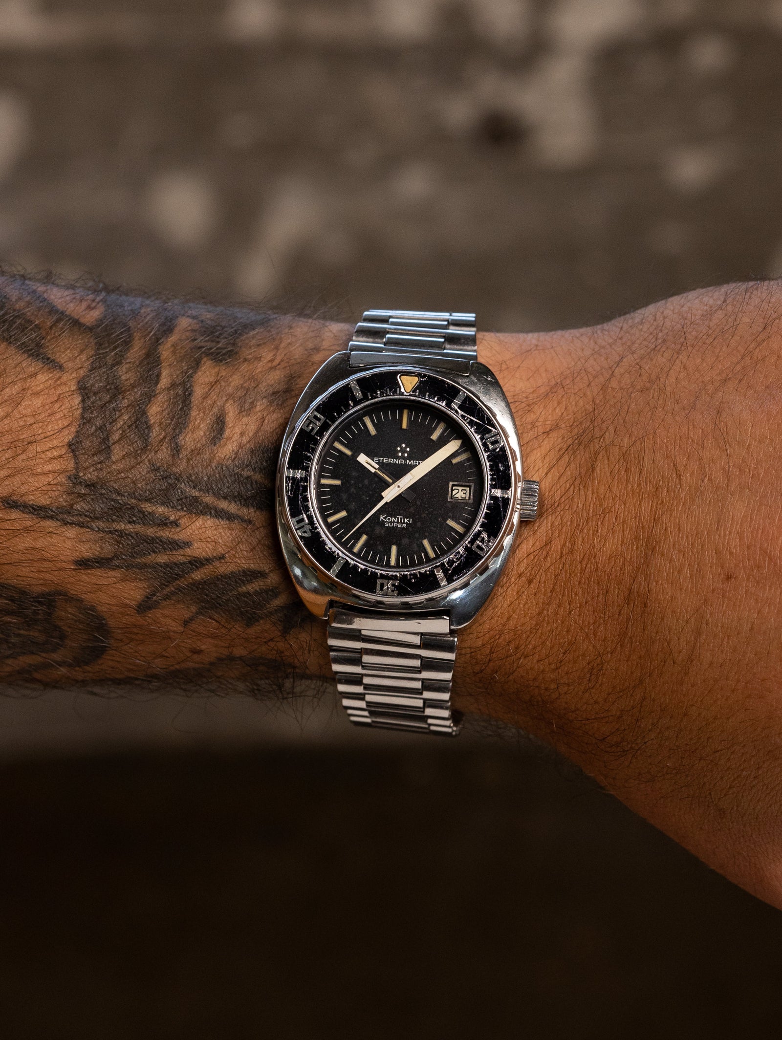 Eterna Super KonTiki Ref. 1000 8943 - Patina Dial 'IDF'-Issued