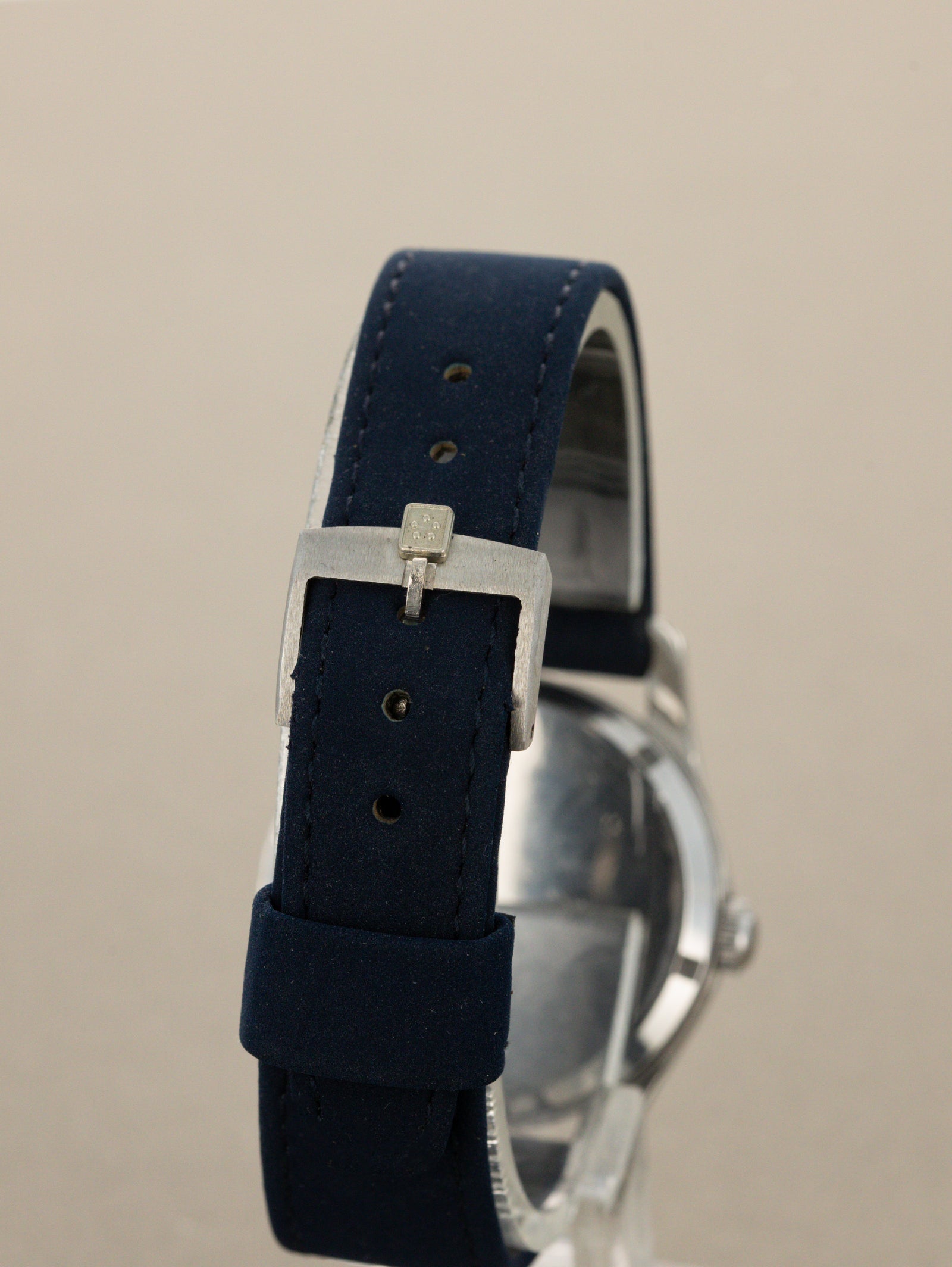 Eterna KonTiki Ref. 130T - Sunburst Silver 'Domed' Dial Unpolished W/ Box