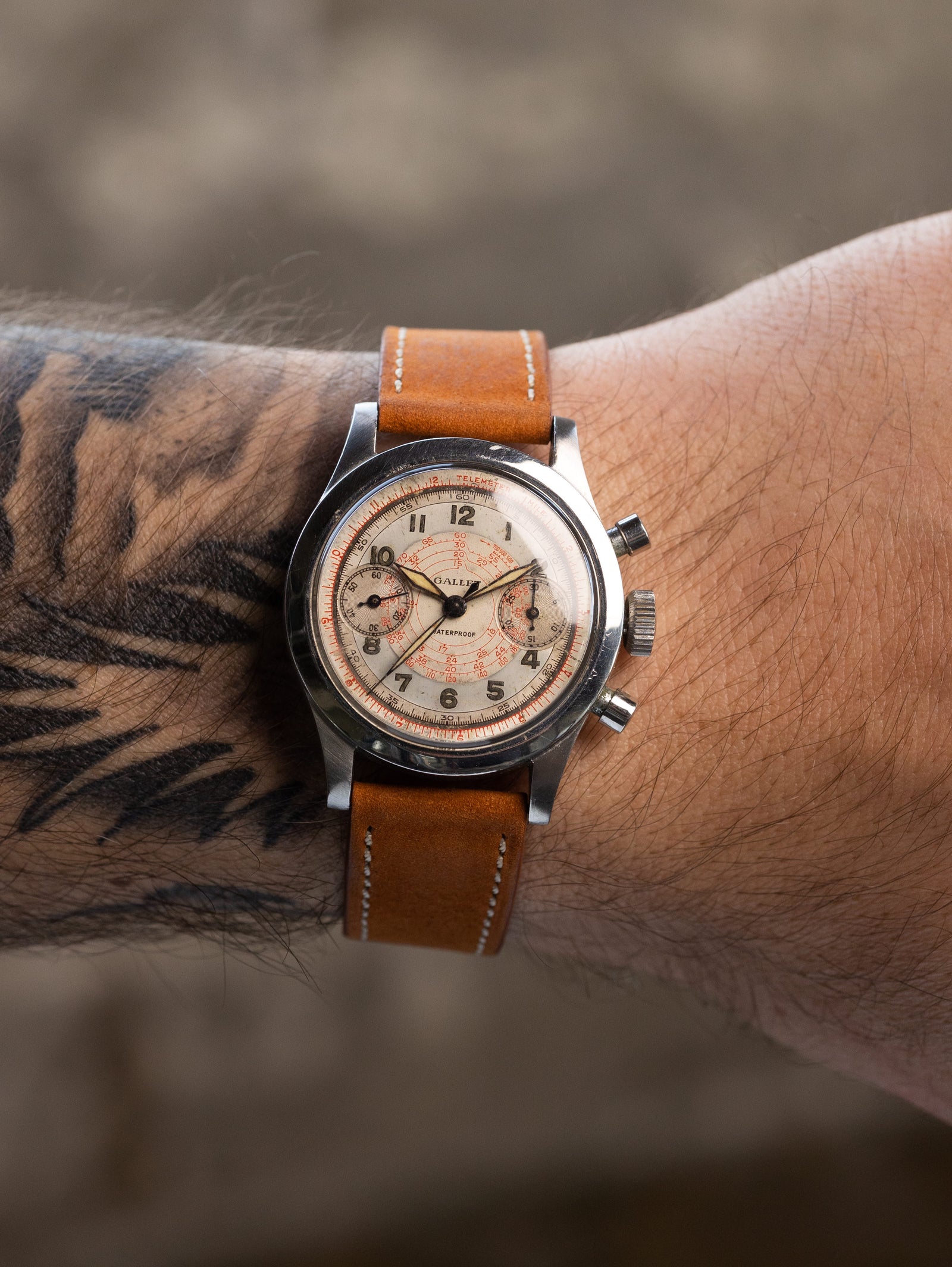 Gallet MultiChron 30M Chronograph - 'Clamshell' Case