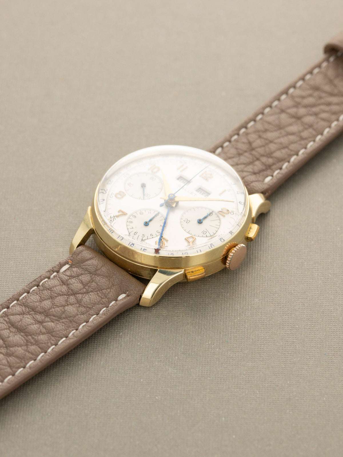 Gallet MultiChron Triple Calendar Chronograph - Silver Dial