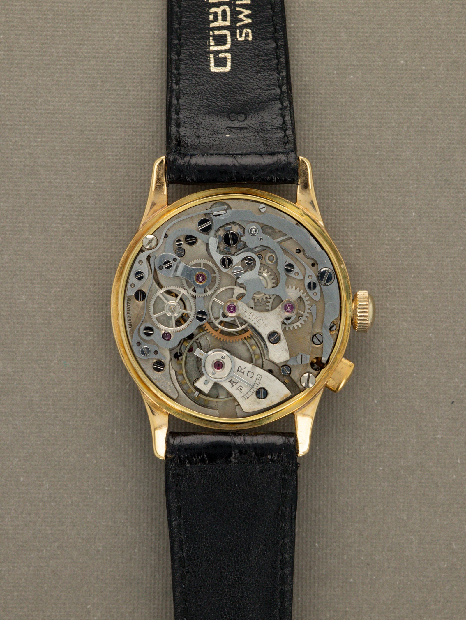 Gübelin Monopusher Chronograph 18K - Gloss Black Dial