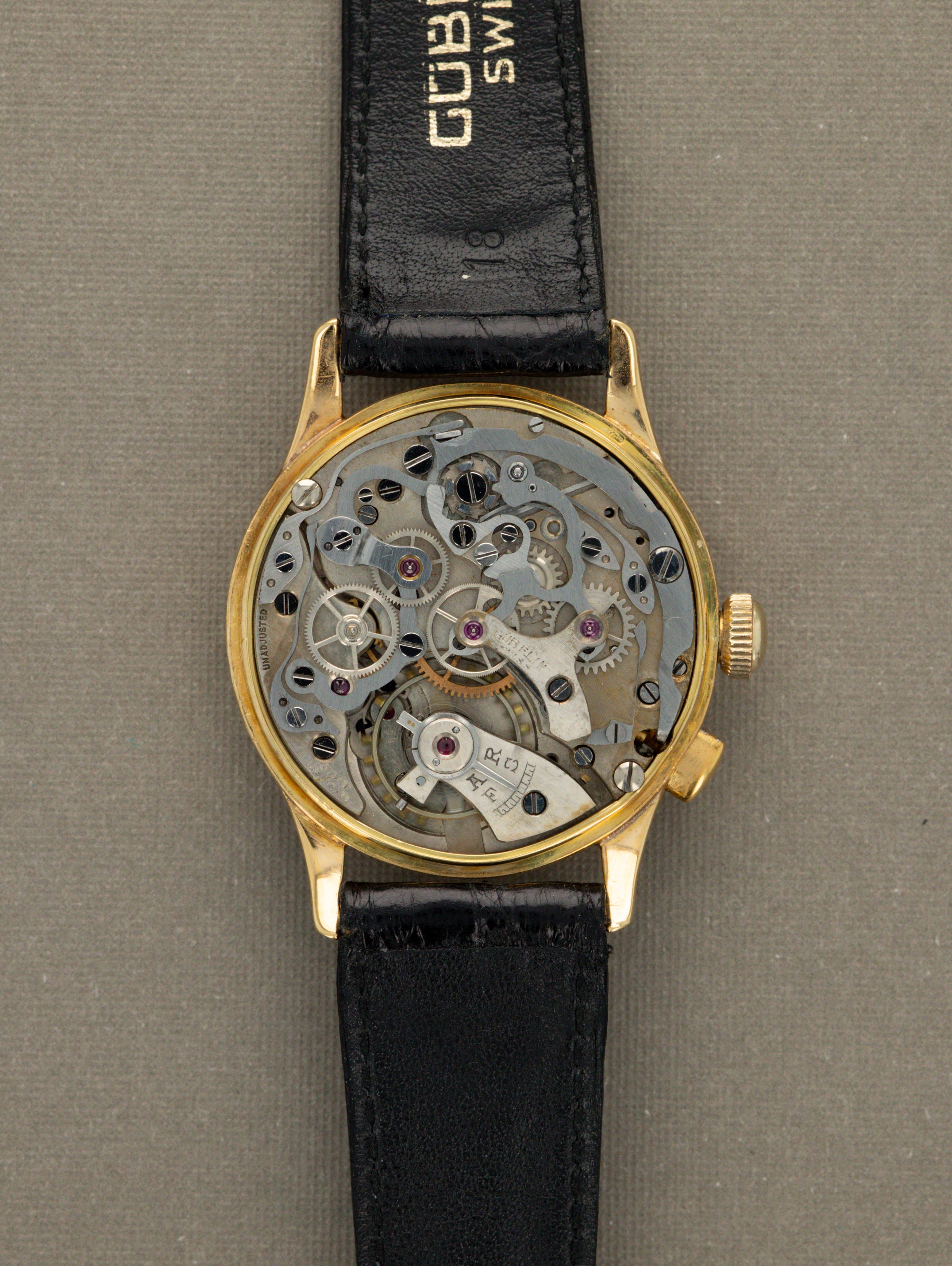 Gübelin Monopusher Chronograph 18K - Gloss Black Dial
