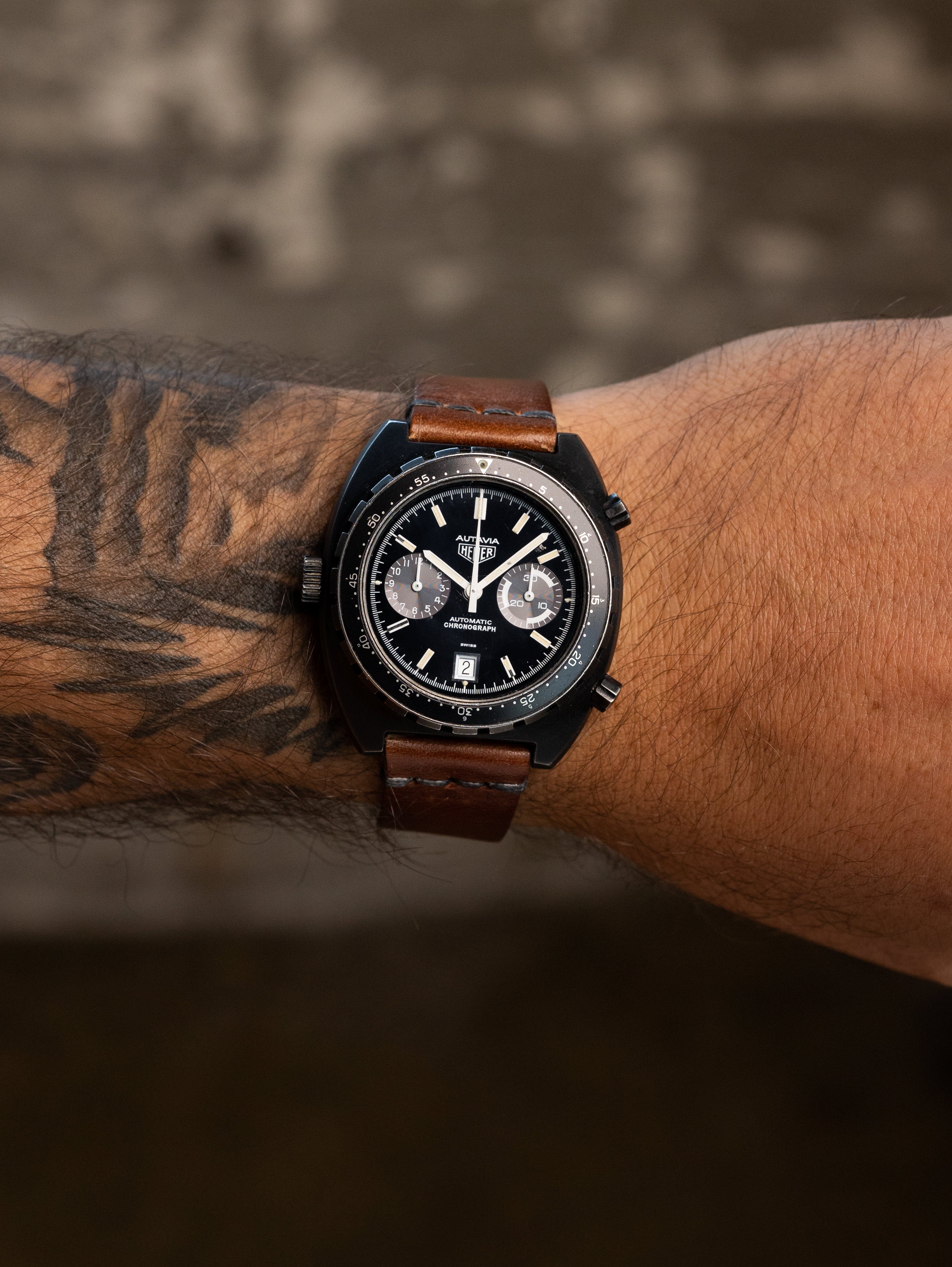 Heuer Autavia Ref. 113.603 - Black PVD 'IDF' Issued