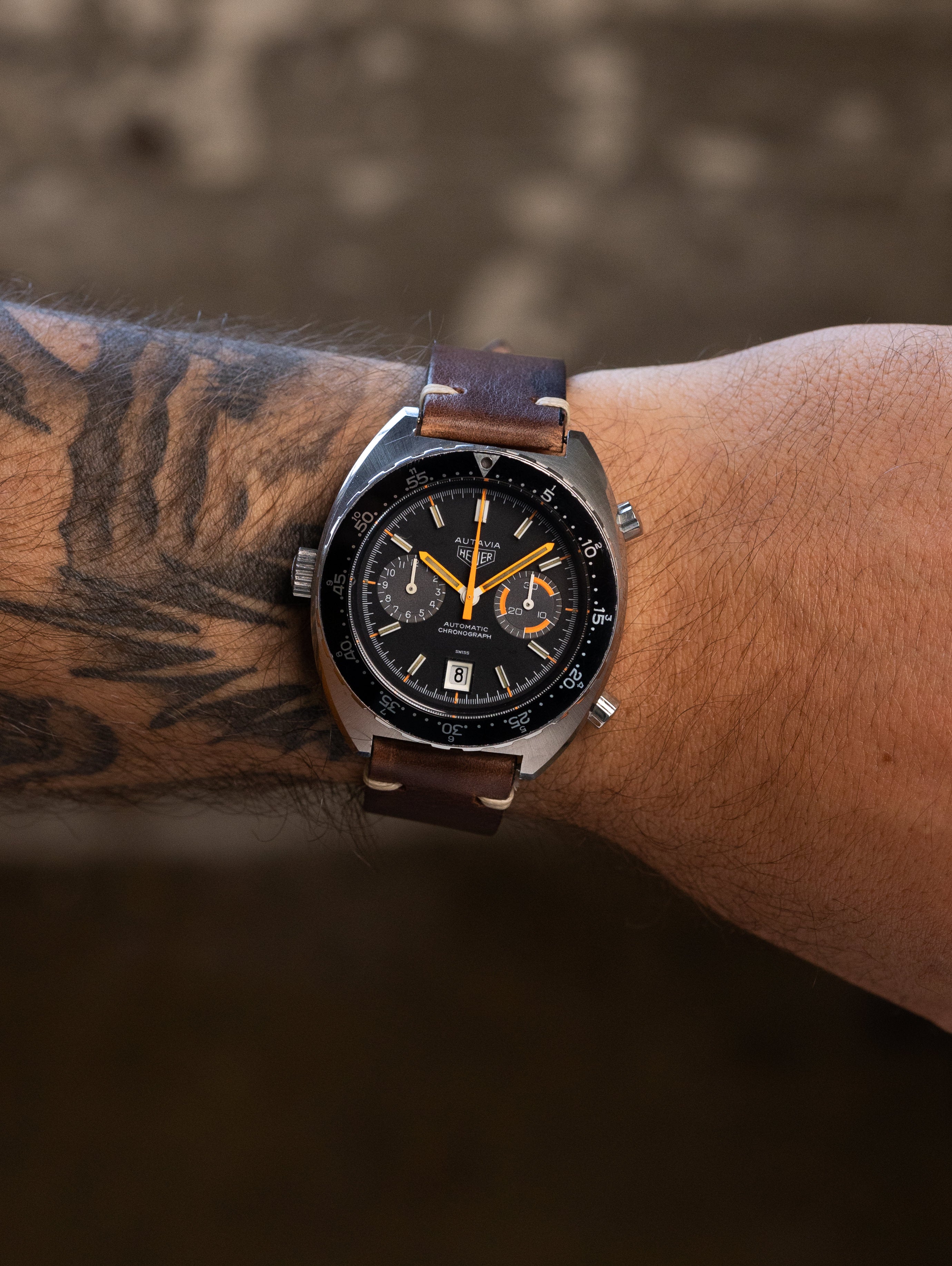 Heuer Autavia Ref. 11630MH - 'Orange Boy' Unpolished