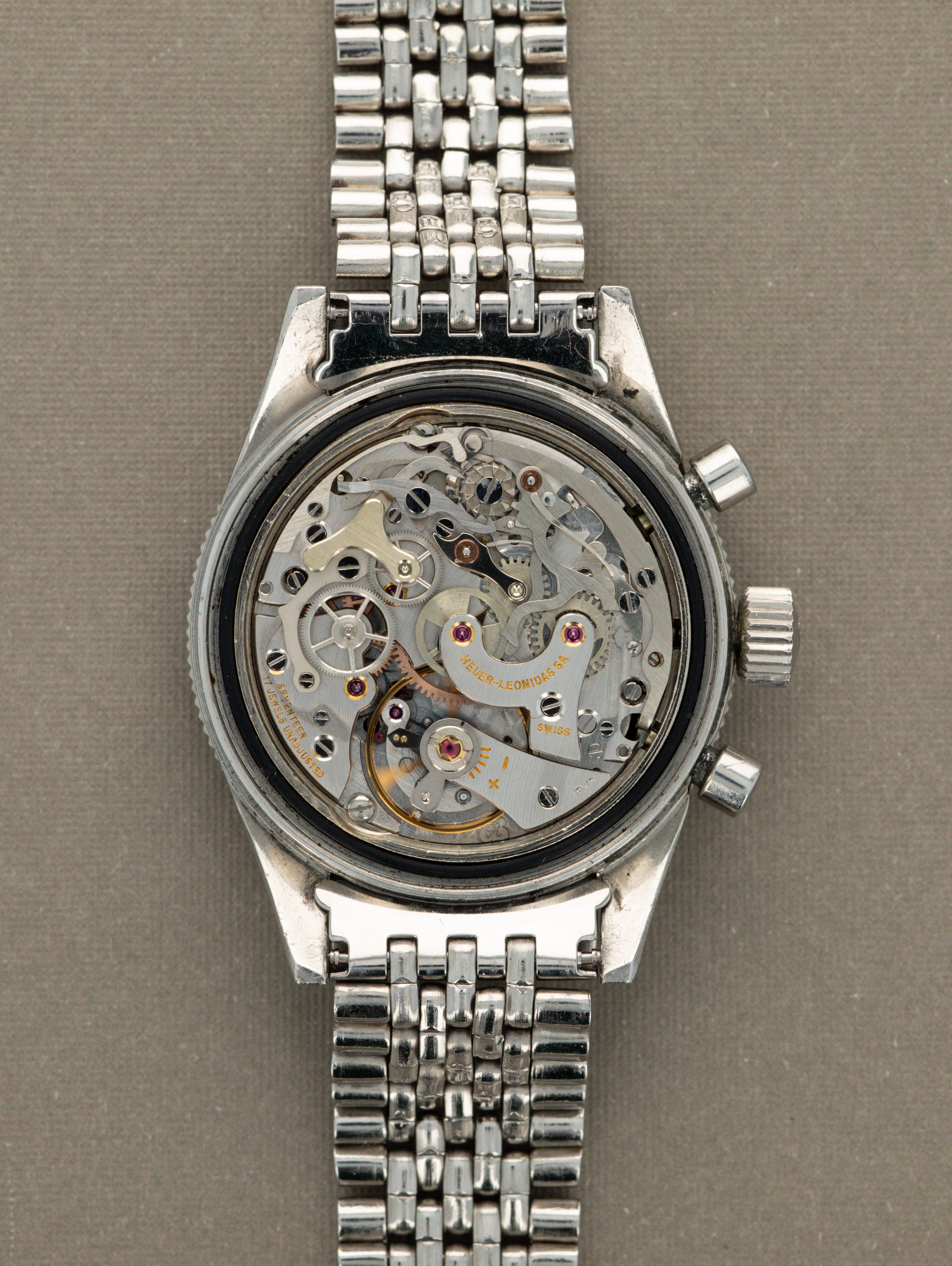 Heuer Autavia Ref. 2446 'Rindt' - Matte Black 'Reverse-Panda' Dial