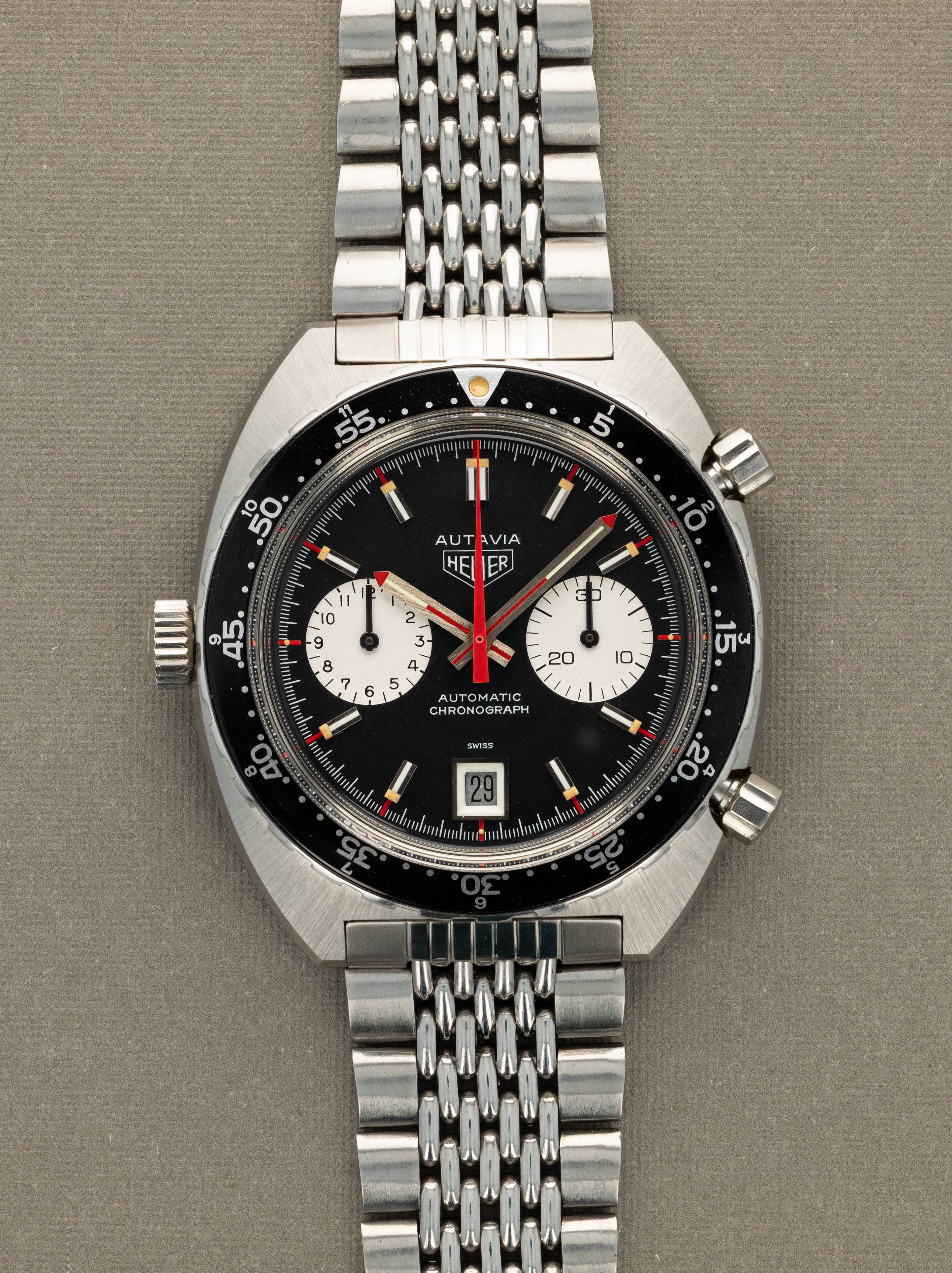 Heuer Autavia Ref. 1163V 'Viceroy' - LNOS w/ Caseback Sticker
