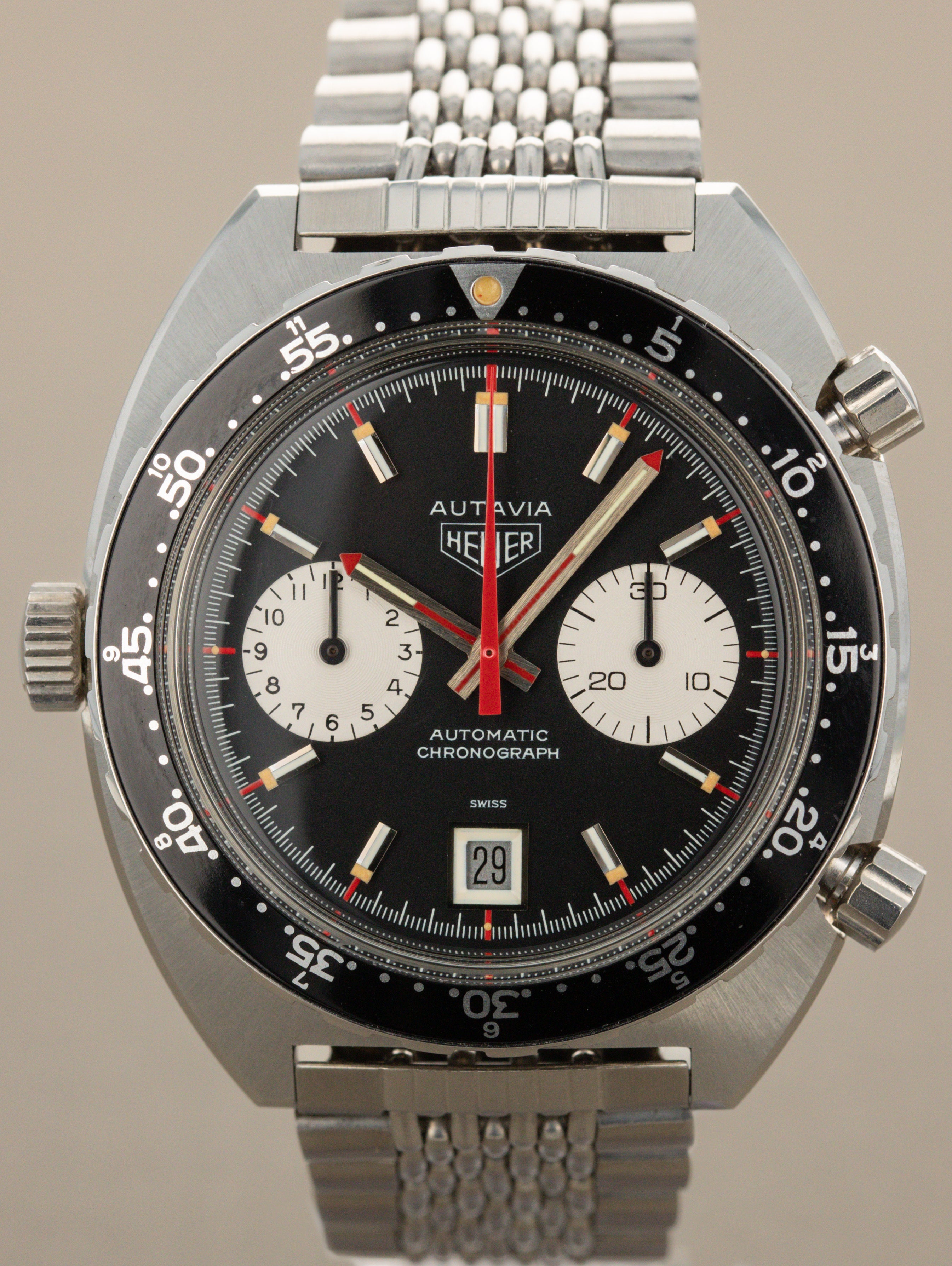 Heuer Autavia Ref. 1163V 'Viceroy' - LNOS w/ Caseback Sticker