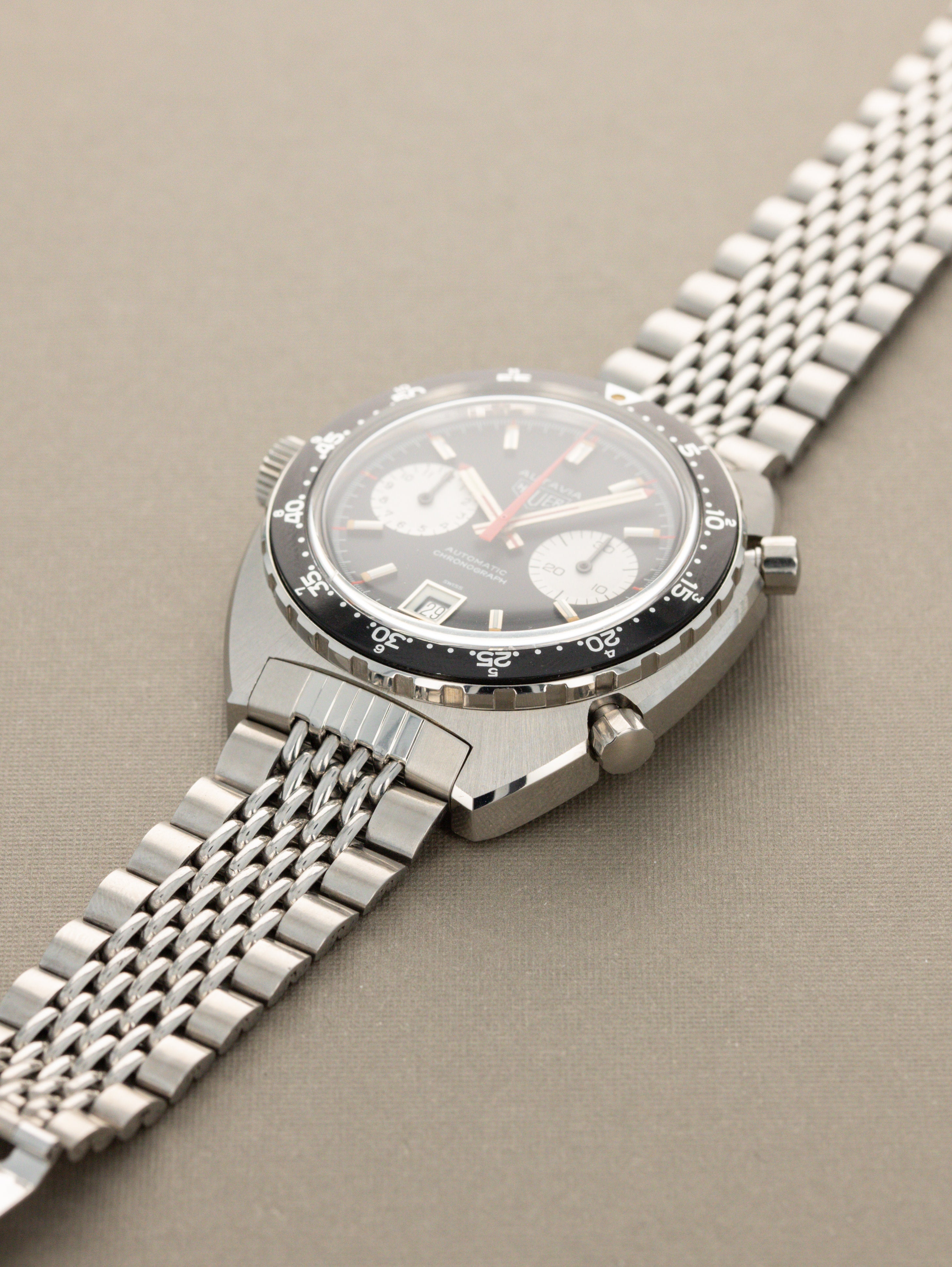 Heuer Autavia Ref. 1163V 'Viceroy' - LNOS w/ Caseback Sticker