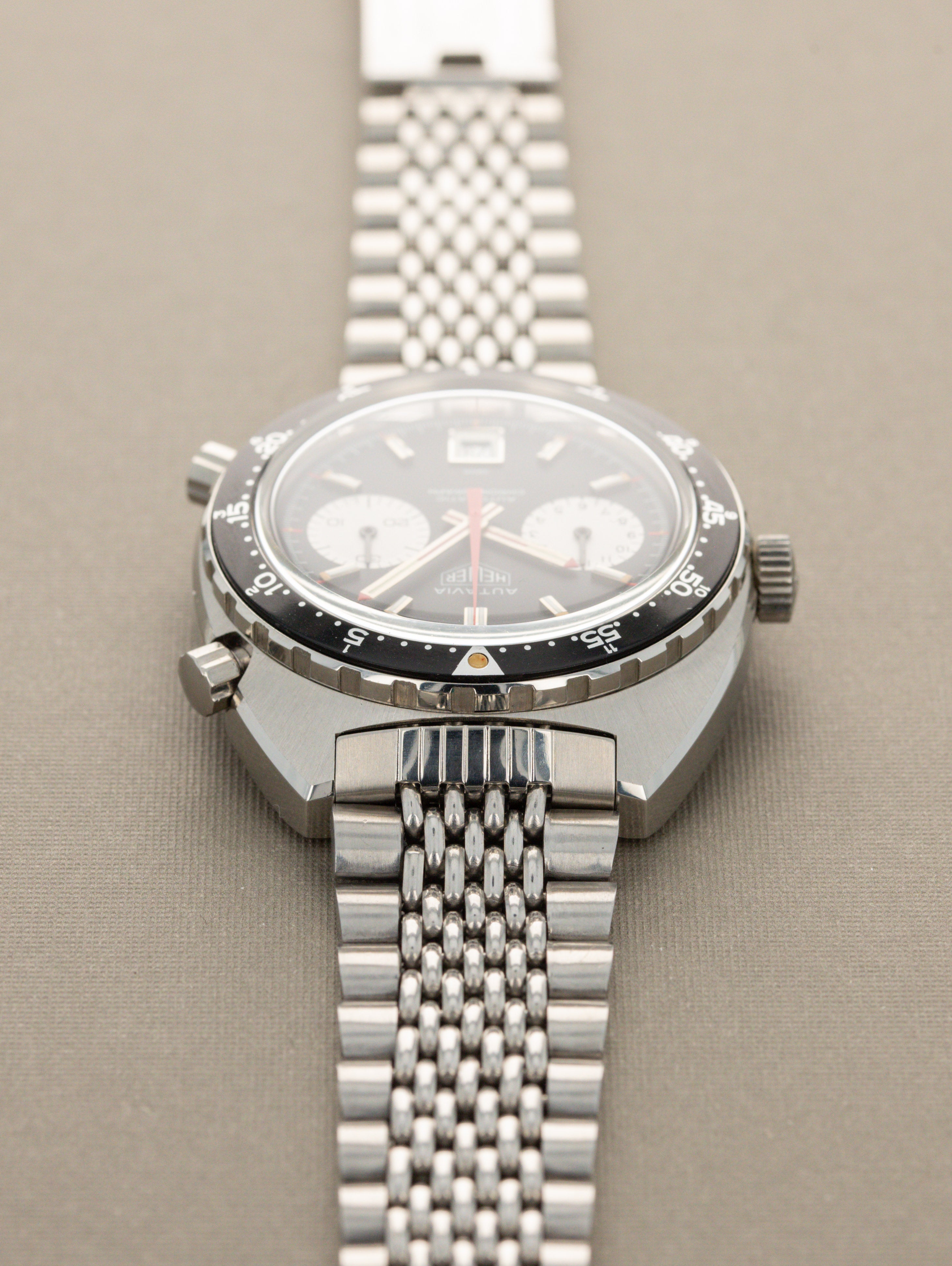 Heuer Autavia Ref. 1163V 'Viceroy' - LNOS w/ Caseback Sticker