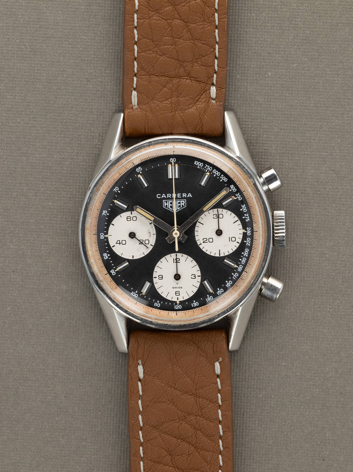 Heuer Carrera Ref. 2447 NST 'Second Execution' - 'Reverse Panda' Dial