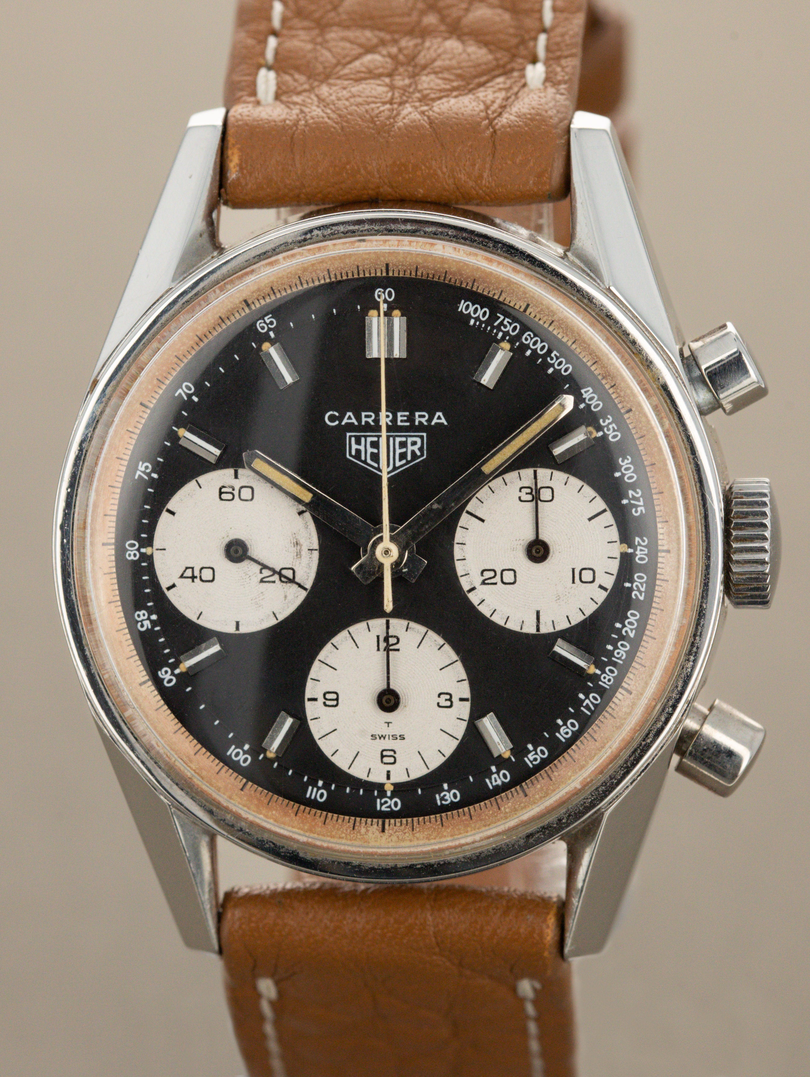 Heuer Carrera Ref. 2447 NST 'Second Execution' - 'Reverse Panda' Dial