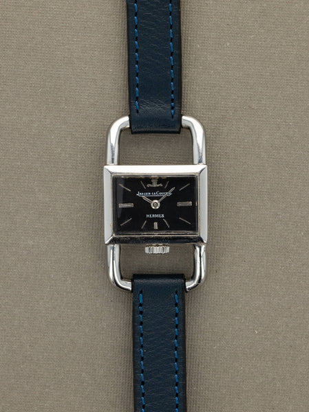 Jaeger-LeCoultre Etrier Ref. 1670.42 - Gloss Black Dial 'Hermès' Retai