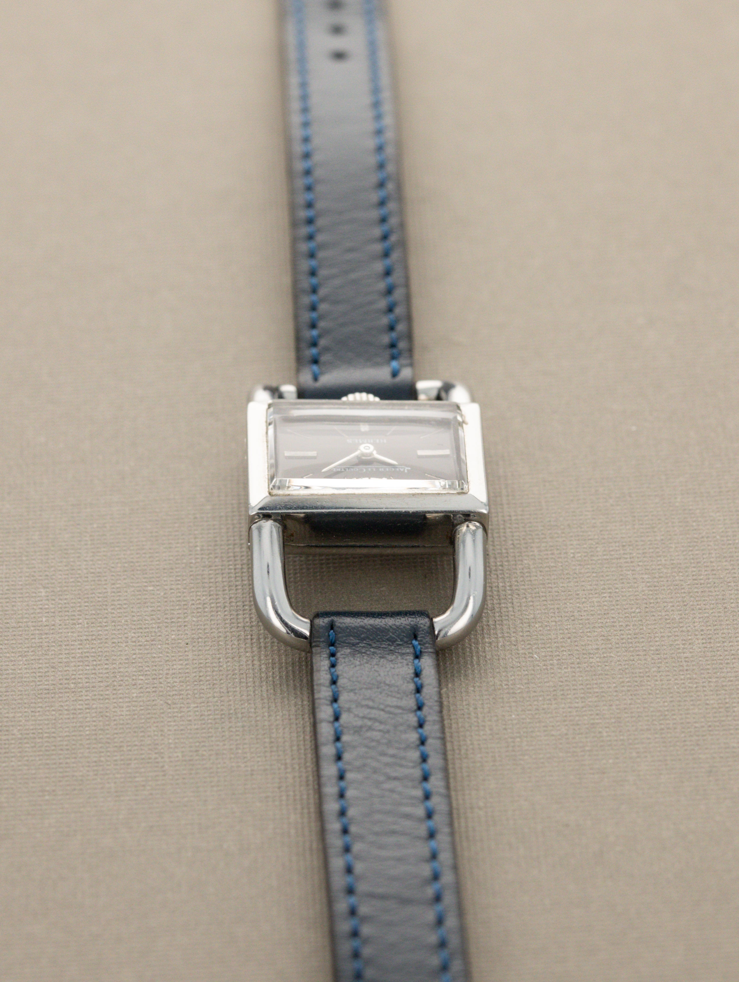 Jaeger-LeCoultre Etrier Ref. 1670.42 - Gloss Black Dial 'Hermès' Retailed