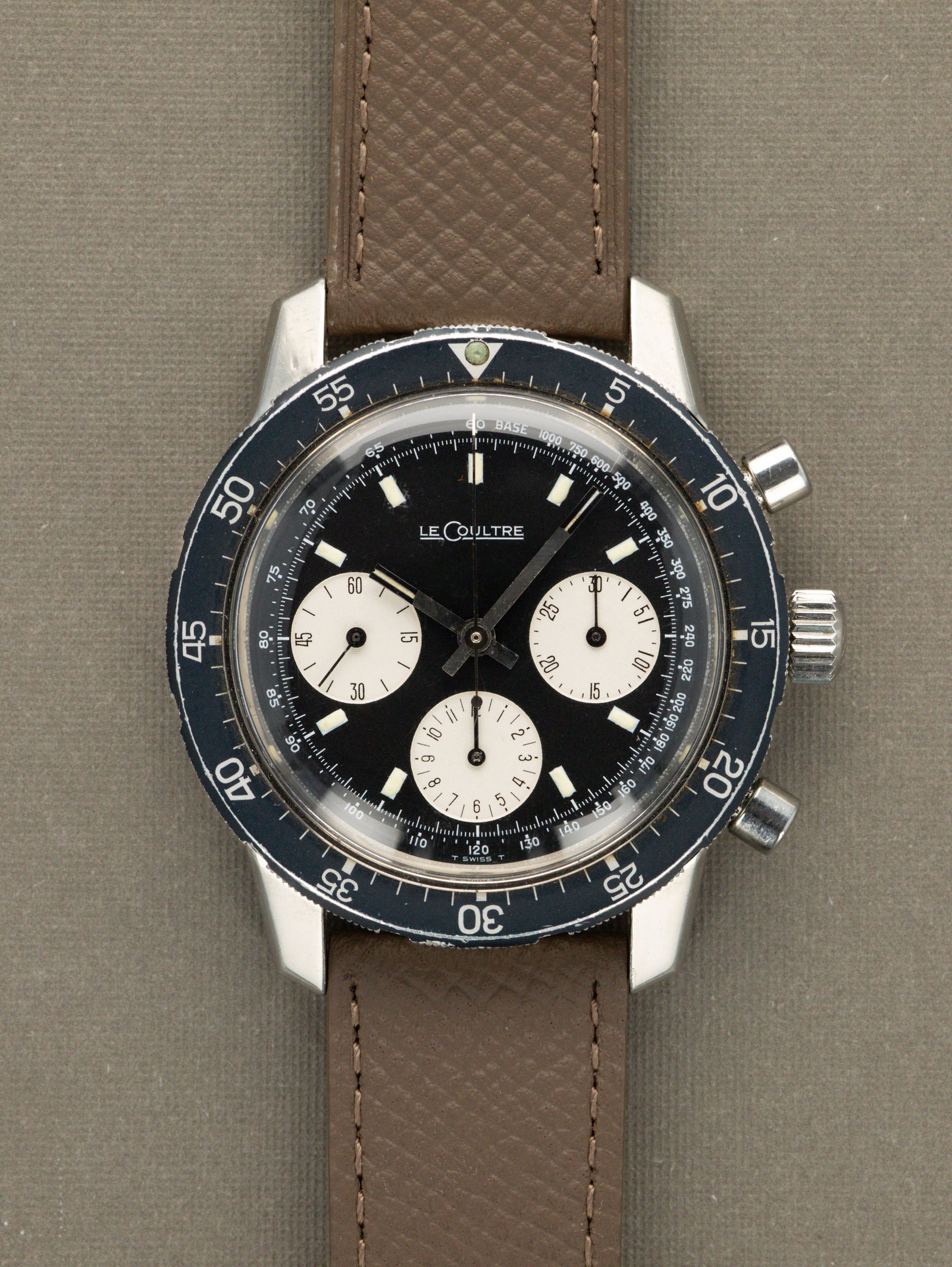 Jaeger-LeCoultre Shark/Vogue Ref. E.2643 - Matte Black 'Reverse-Panda' Dial