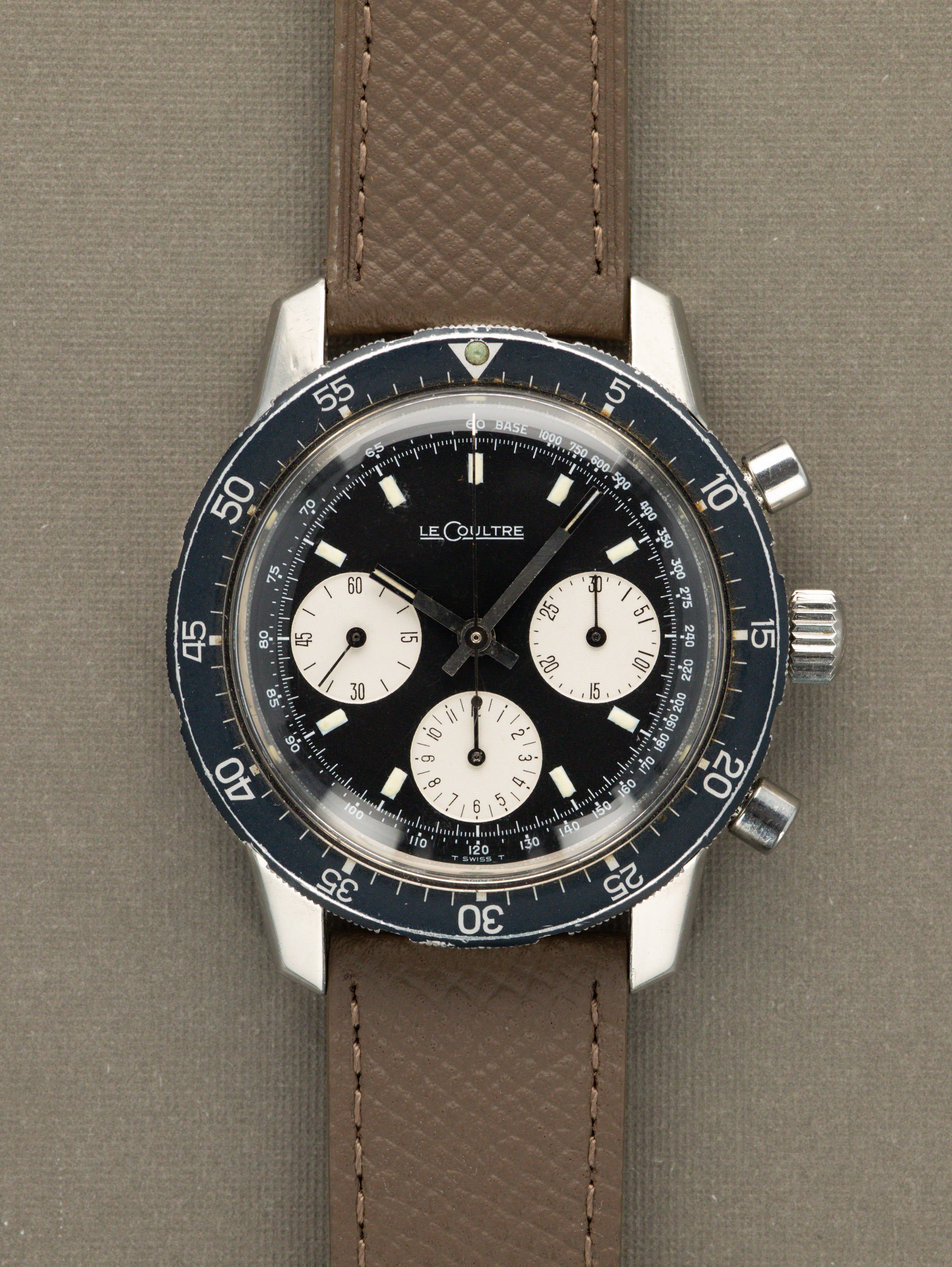 Jaeger-LeCoultre Shark/Vogue Ref. E.2643 - Matte Black 'Reverse-Panda' Dial
