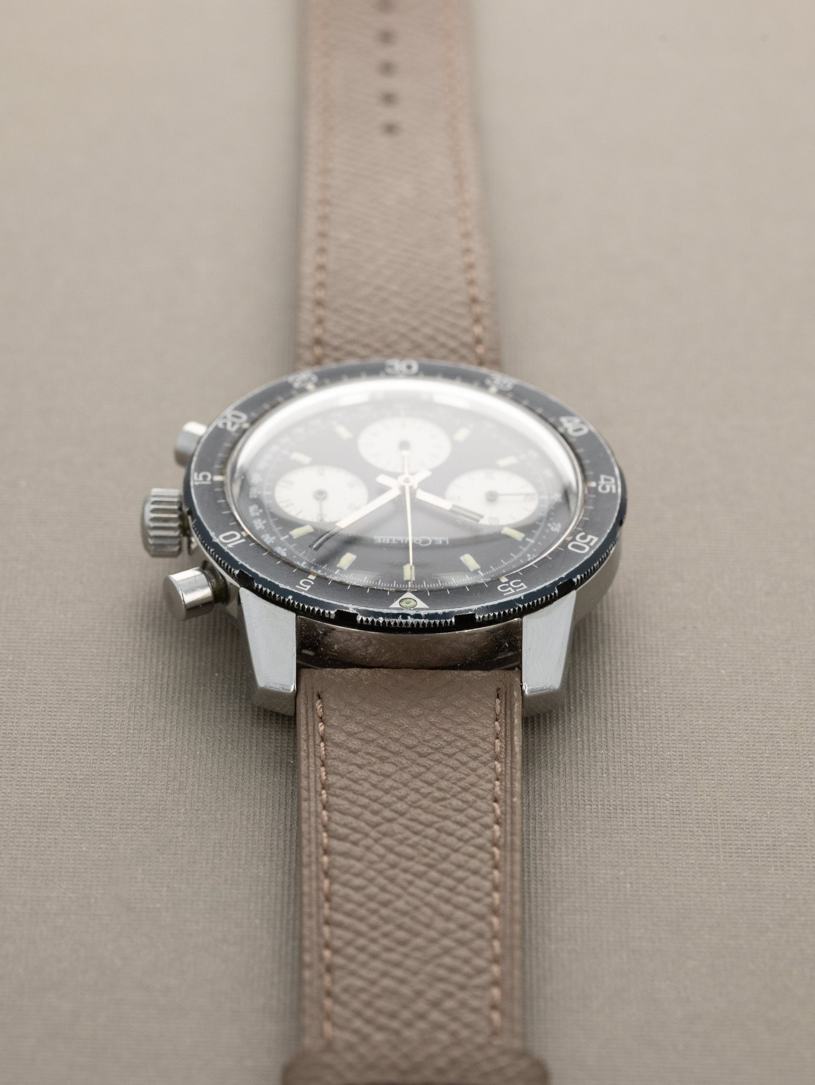 Jaeger-LeCoultre Shark/Vogue Ref. E.2643 - Matte Black 'Reverse-Panda' Dial