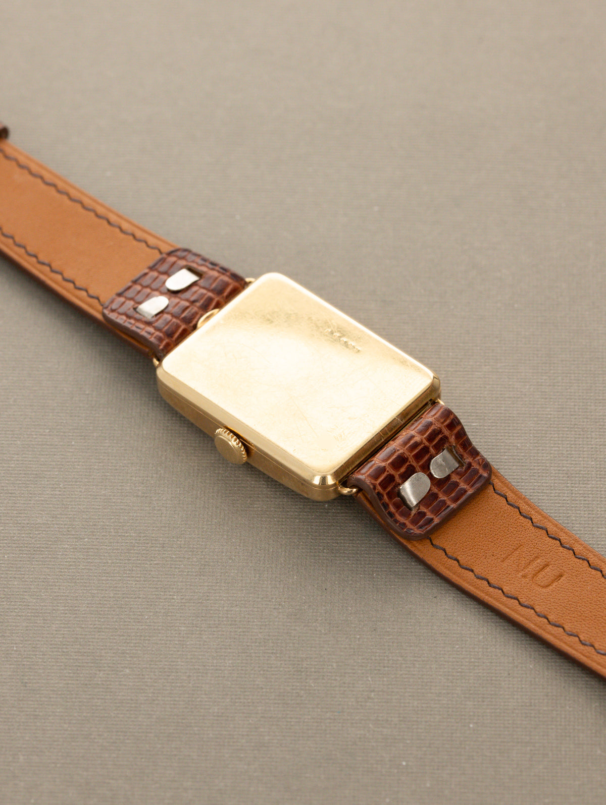 L. Leroy & Cie Rectangular Dress Watch - Satin Silver 'Breguet' Dial w/ Box & Receipt