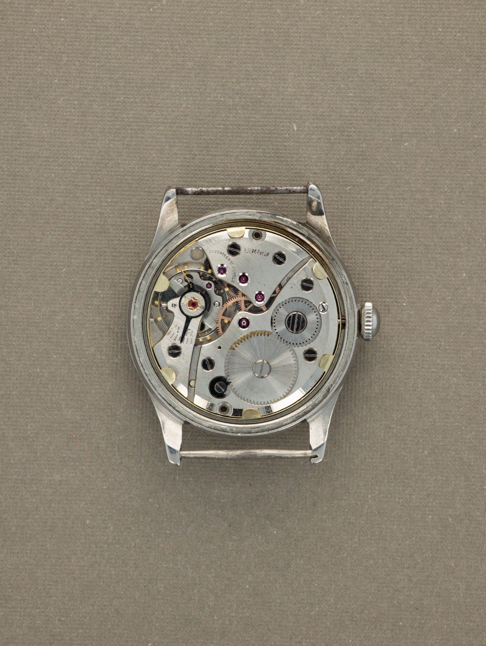 Lemania Field Watch Ref. 203-4 - 'Brushed' Silver Dial