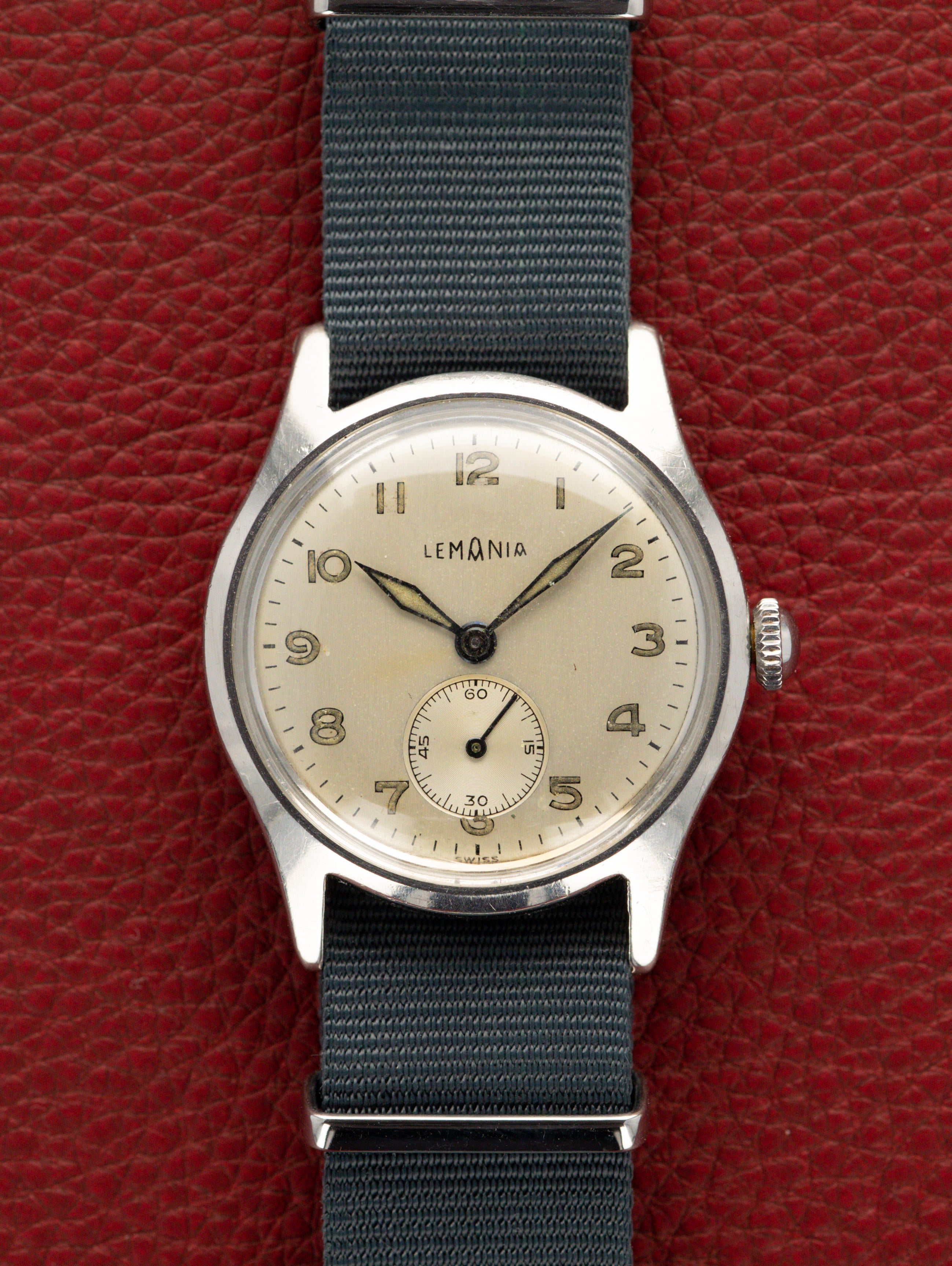 Lemania Field Watch Ref. 203-4 - 'Brushed' Silver Dial