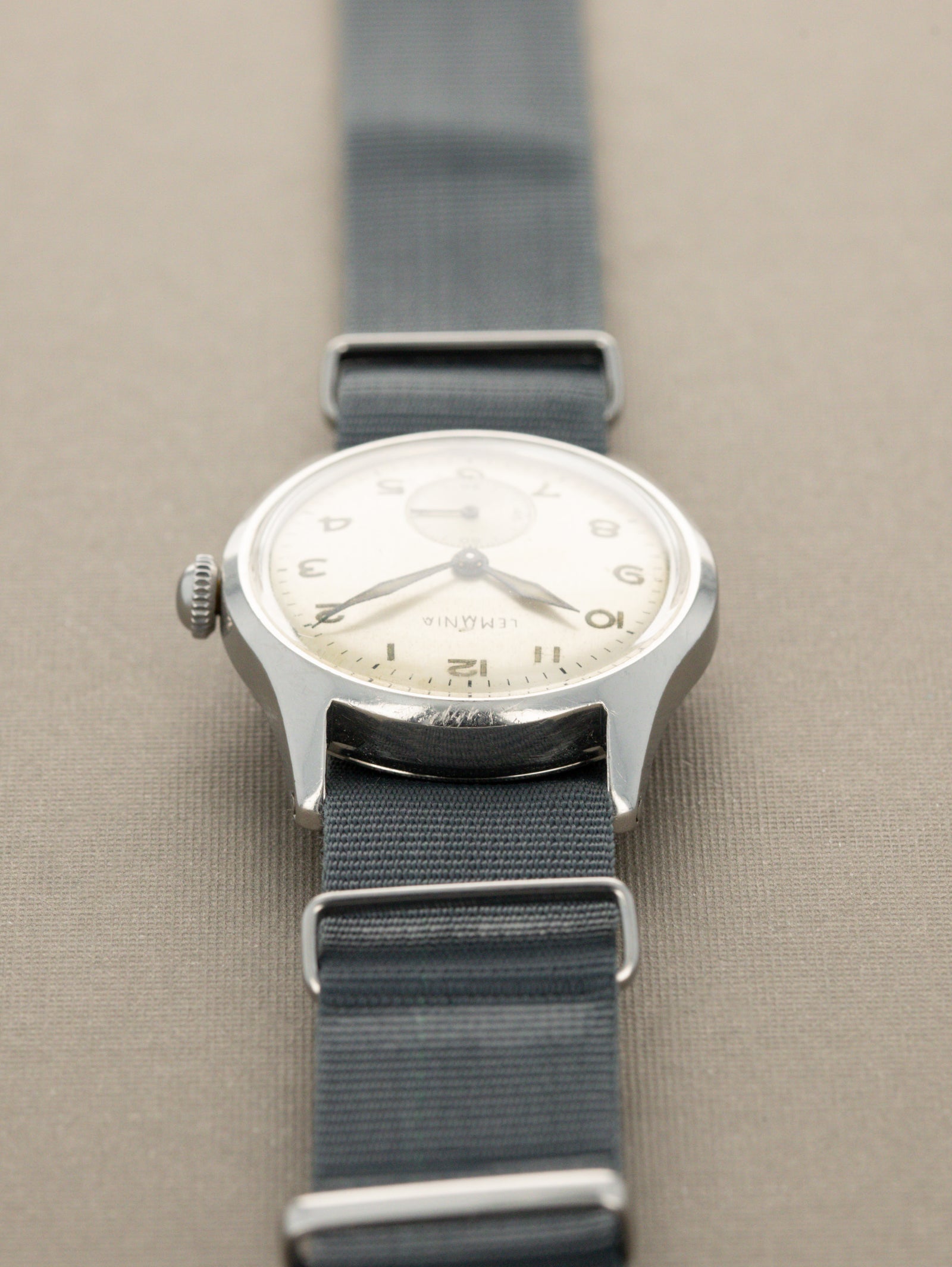 Lemania Field Watch Ref. 203-4 - 'Brushed' Silver Dial