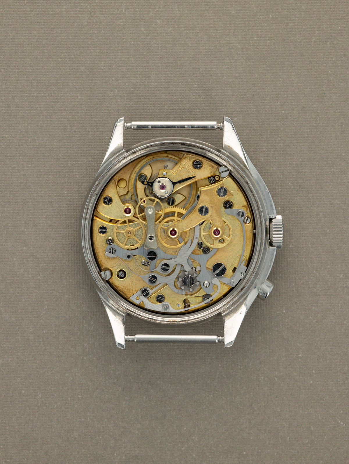 Lemania Monopusher Chronograph 'RAF' Ref. 6BB/924-3306 - Satin Black 'Broad Arrow' Dial