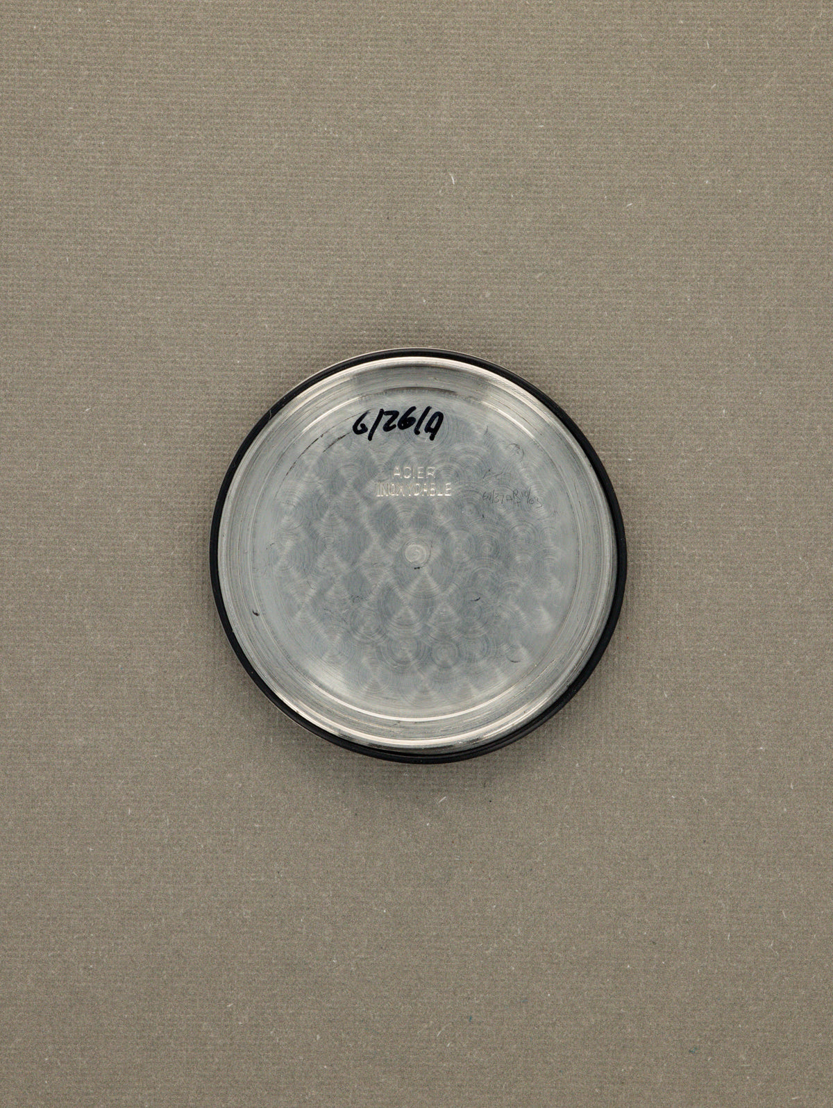 Lemania Monopusher Chronograph Ref. 0552/924-3312 - 'Brushed' Silver Non-Luminous Dial British Military Issued