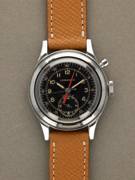 Longines Chronostop Ref. 5681 - Black 'Gilt' Dial w/ Extract