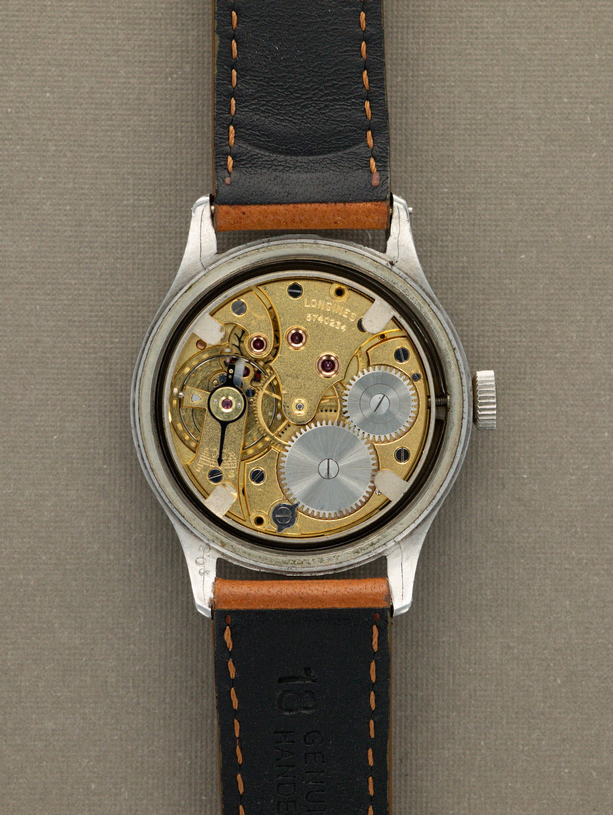 Longines 'Tre Tacche' Ref. 22243 - Black 'Gilt' Non-Luminous Dial