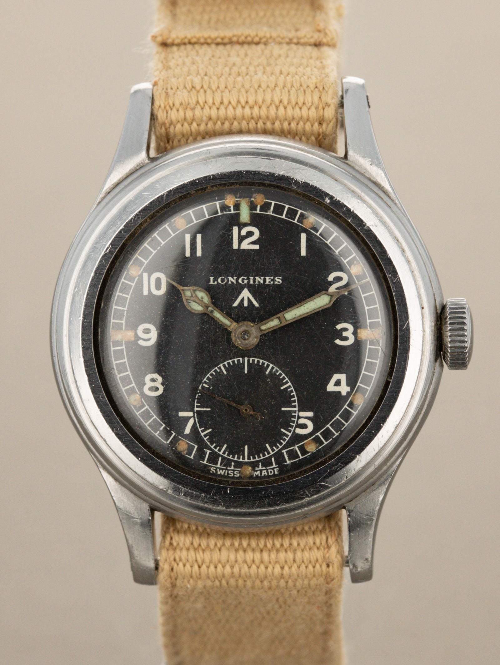 Longines WWW 'Greenlander' Ref. 23088 - Matte Black 'Broad Arrow' Dial