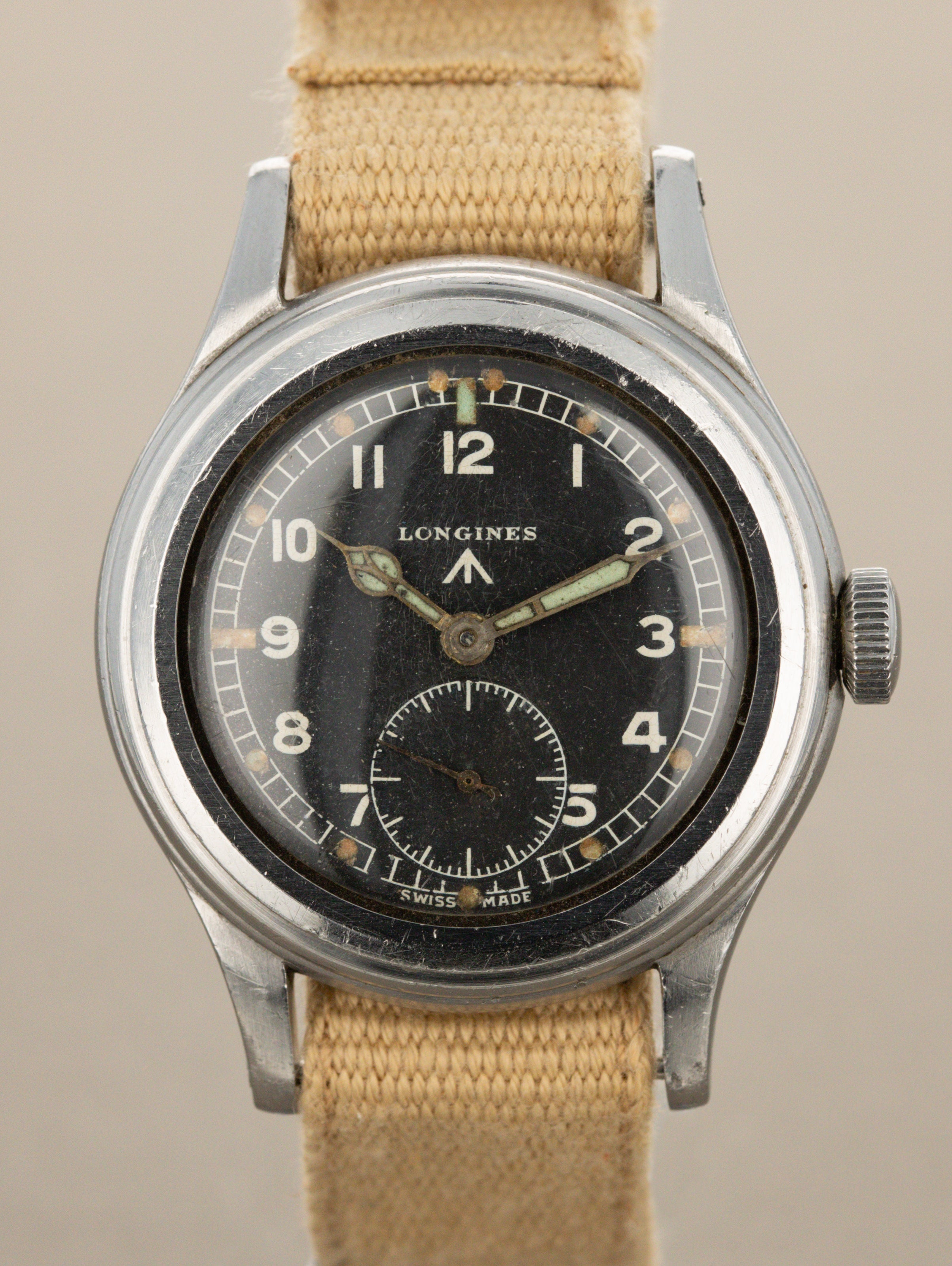 Longines WWW 'Greenlander' Ref. 23088 - Matte Black 'Broad Arrow' Dial