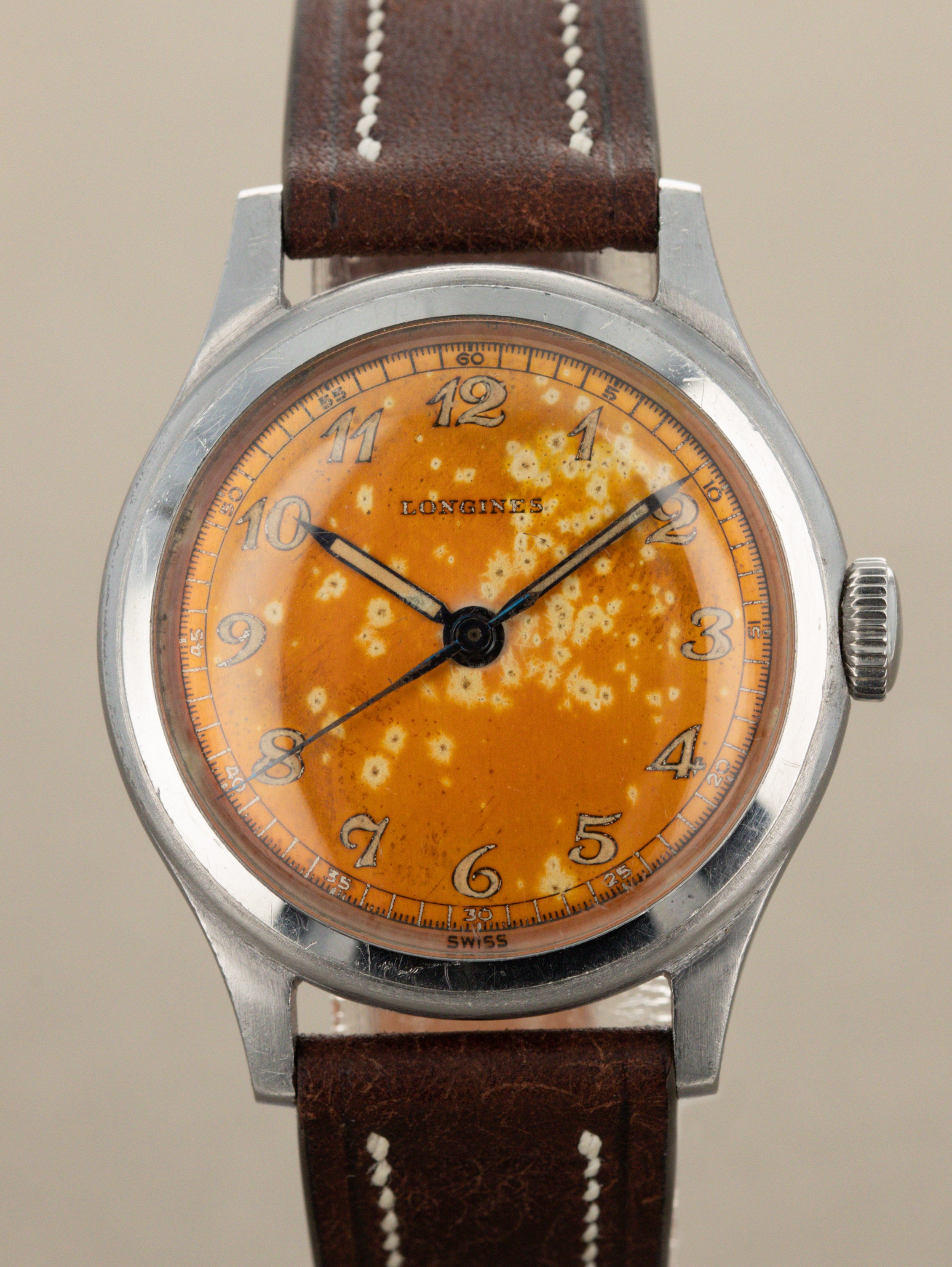 Longines '10L' Steel 'Calatrava' - Orange 'Tangerine' Tropical Dial