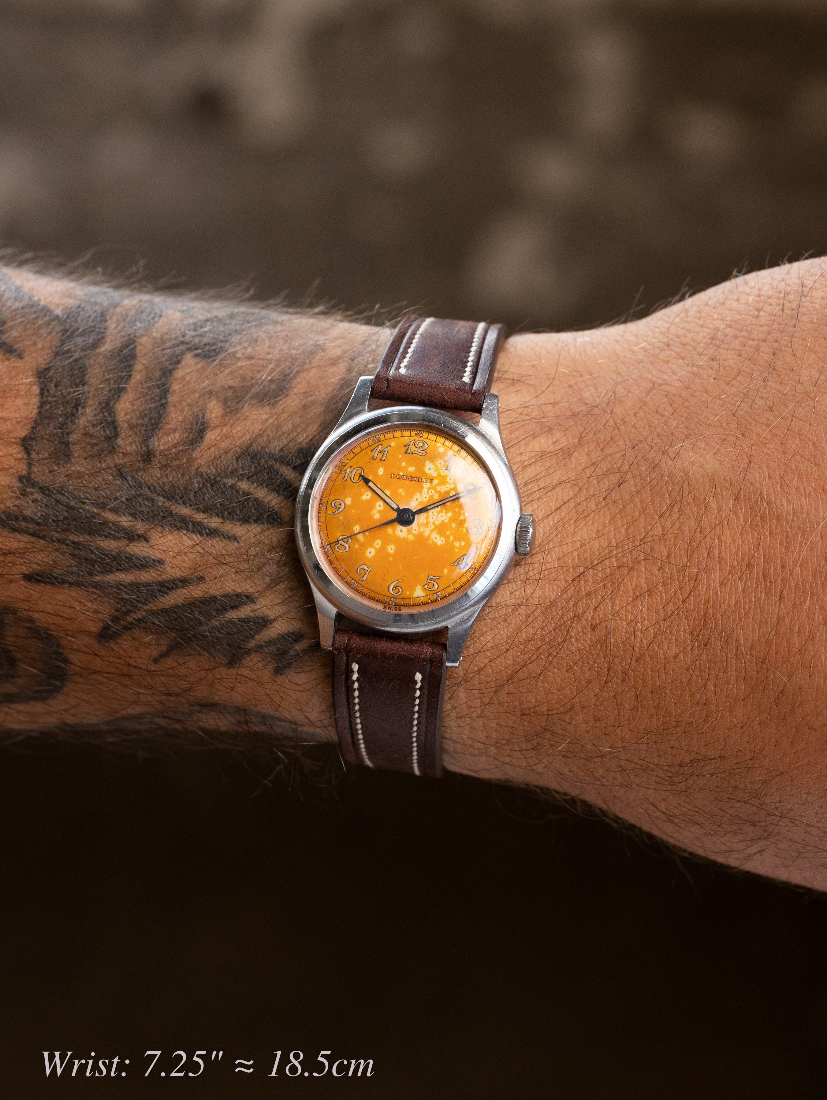 Longines '10L' Steel 'Calatrava' - Orange 'Tangerine' Tropical Dial