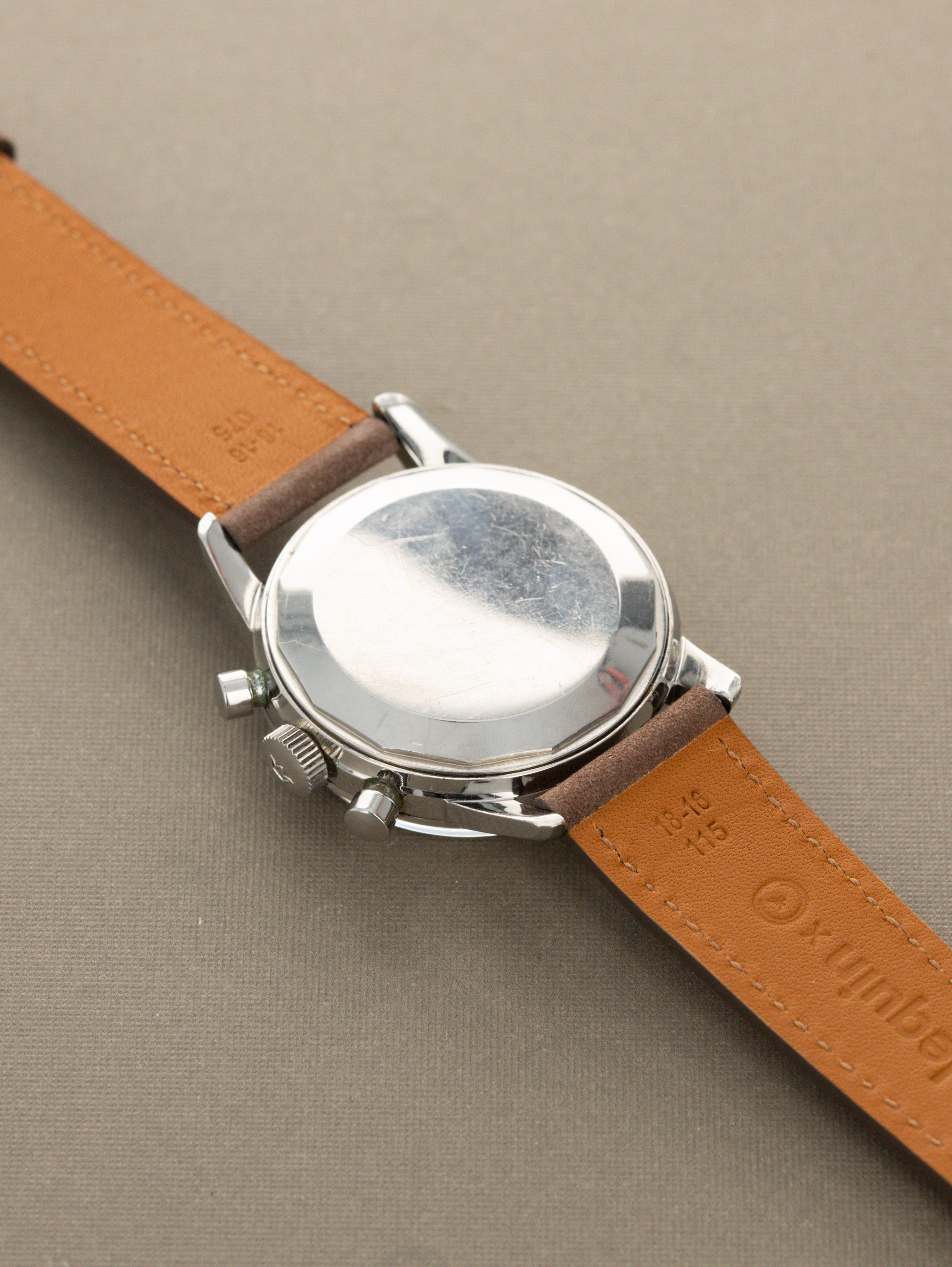 Meylan Decimal Chronograph - Satin Silver Dial w/ Lemaina Cal. 2520 Unpolished