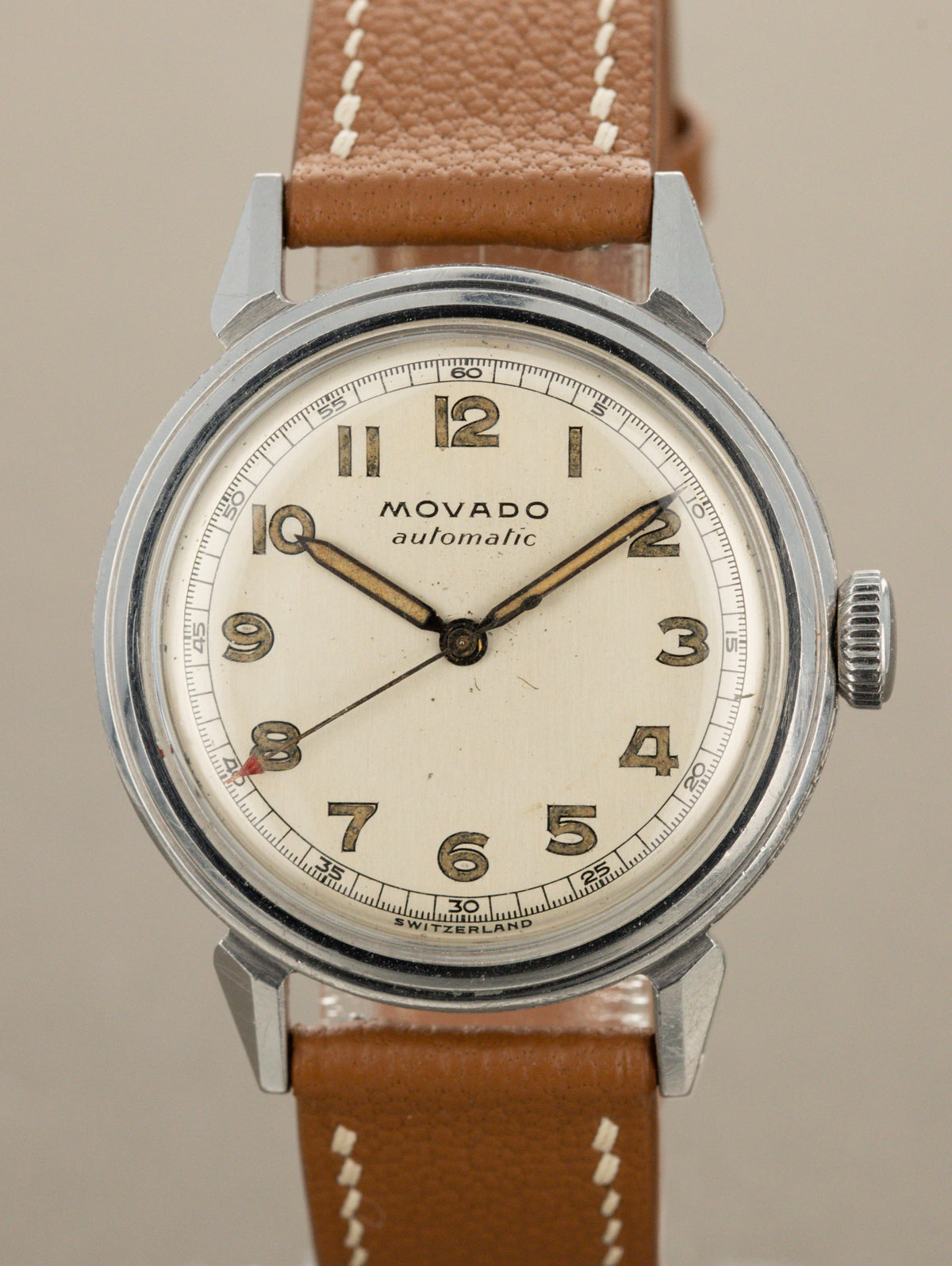 Movado Tempomatic Ref. 16151 - Silver 'Sector' Dial Unpolished