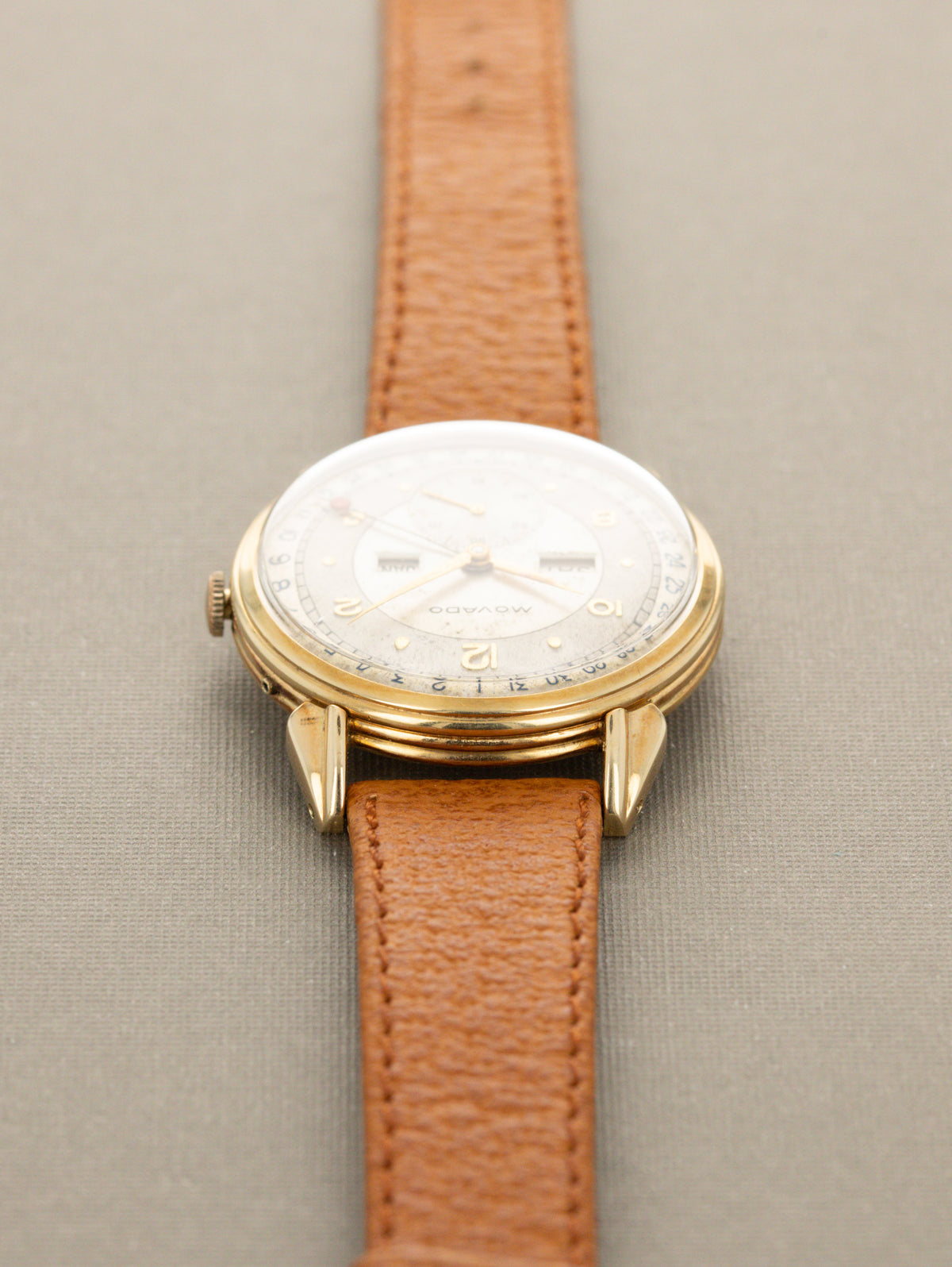 Movado Calendograf Ref. 44820 - Multi-Tone Silver Dial Unpolished