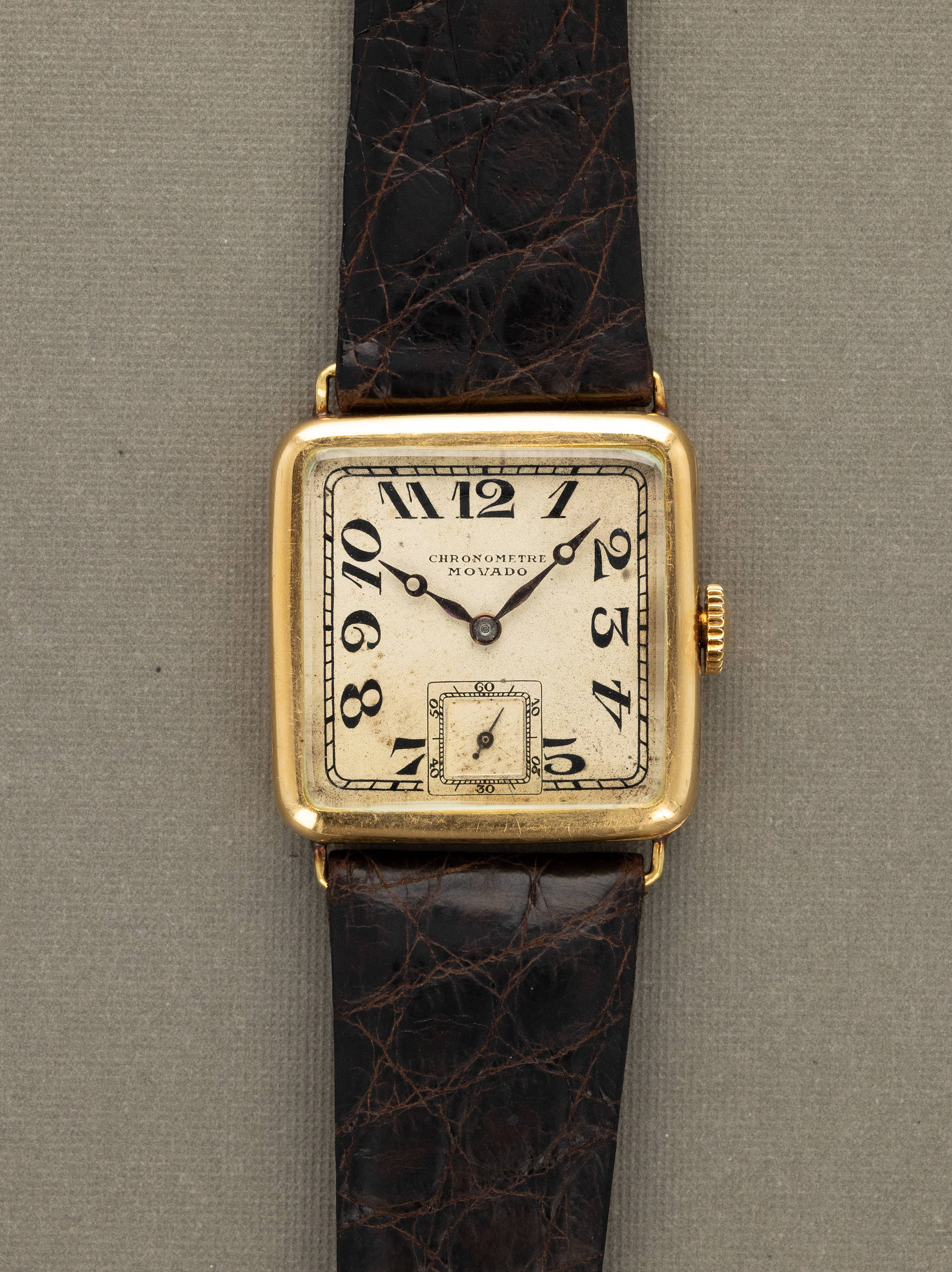 Movado Square Dress Watch - Silver 'Breguet' Dial