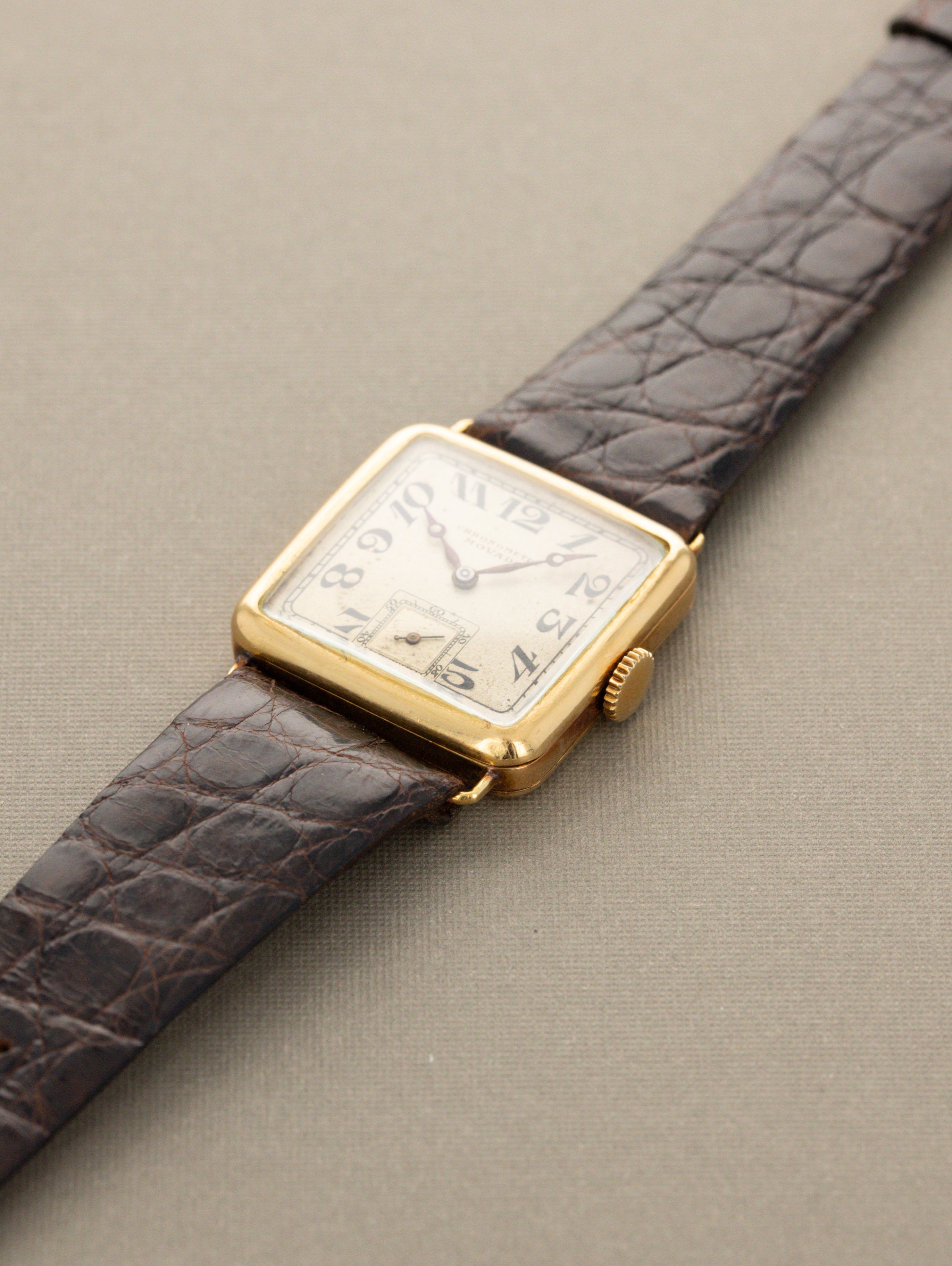 Movado Square Dress Watch - Silver 'Breguet' Dial