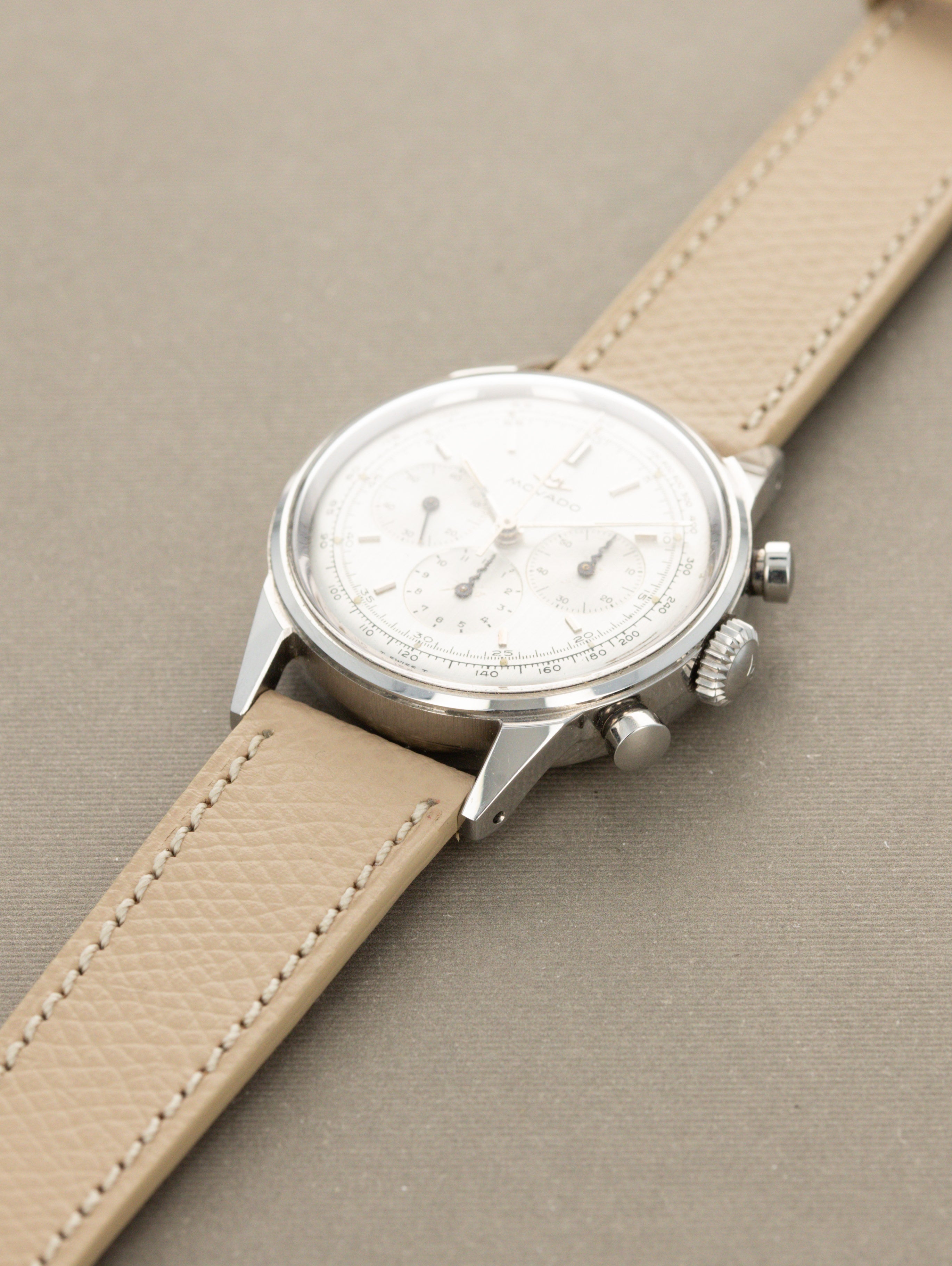 Movado M95 Chronograph - 'Brushed' Silver Dial