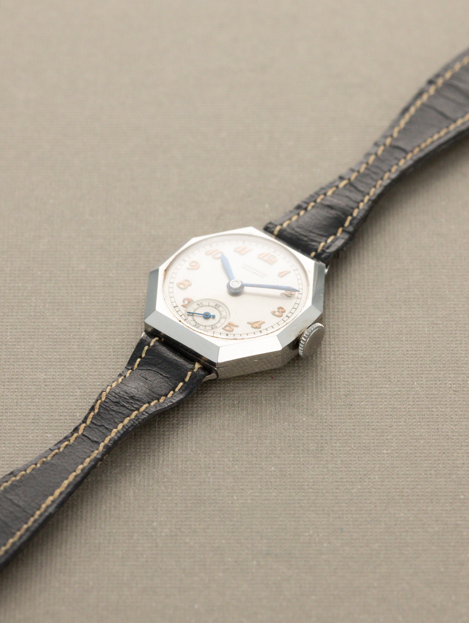 Movado 'Ladies' Octagonal 'Cocktail' Chronometer - 'Brushed' Silver 'Breguet' Dial LNOS