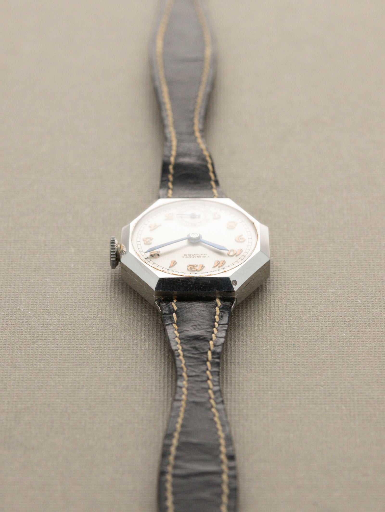 Movado 'Ladies' Octagonal 'Cocktail' Chronometer - 'Brushed' Silver 'Breguet' Dial LNOS